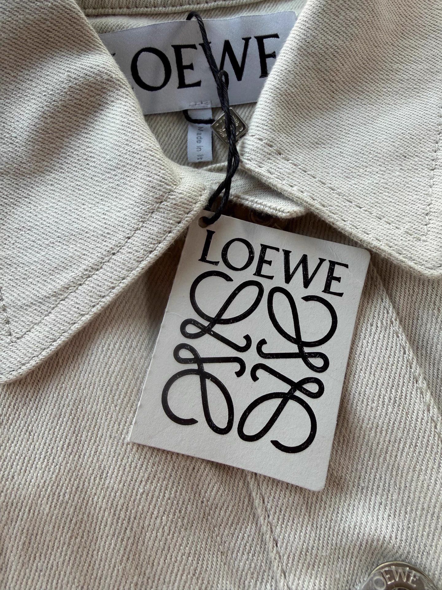 Loewe LOEWE SS24 Appliqué Lapel Casual Jacket Women's White Size XXS / US 00 / IT 34 - 3 Thumbnail