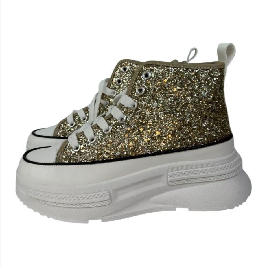 Other MATA / Rave Nights / Glitter High-Top / Platform / Sneakers Size US 7 / IT 37 - 3 Thumbnail