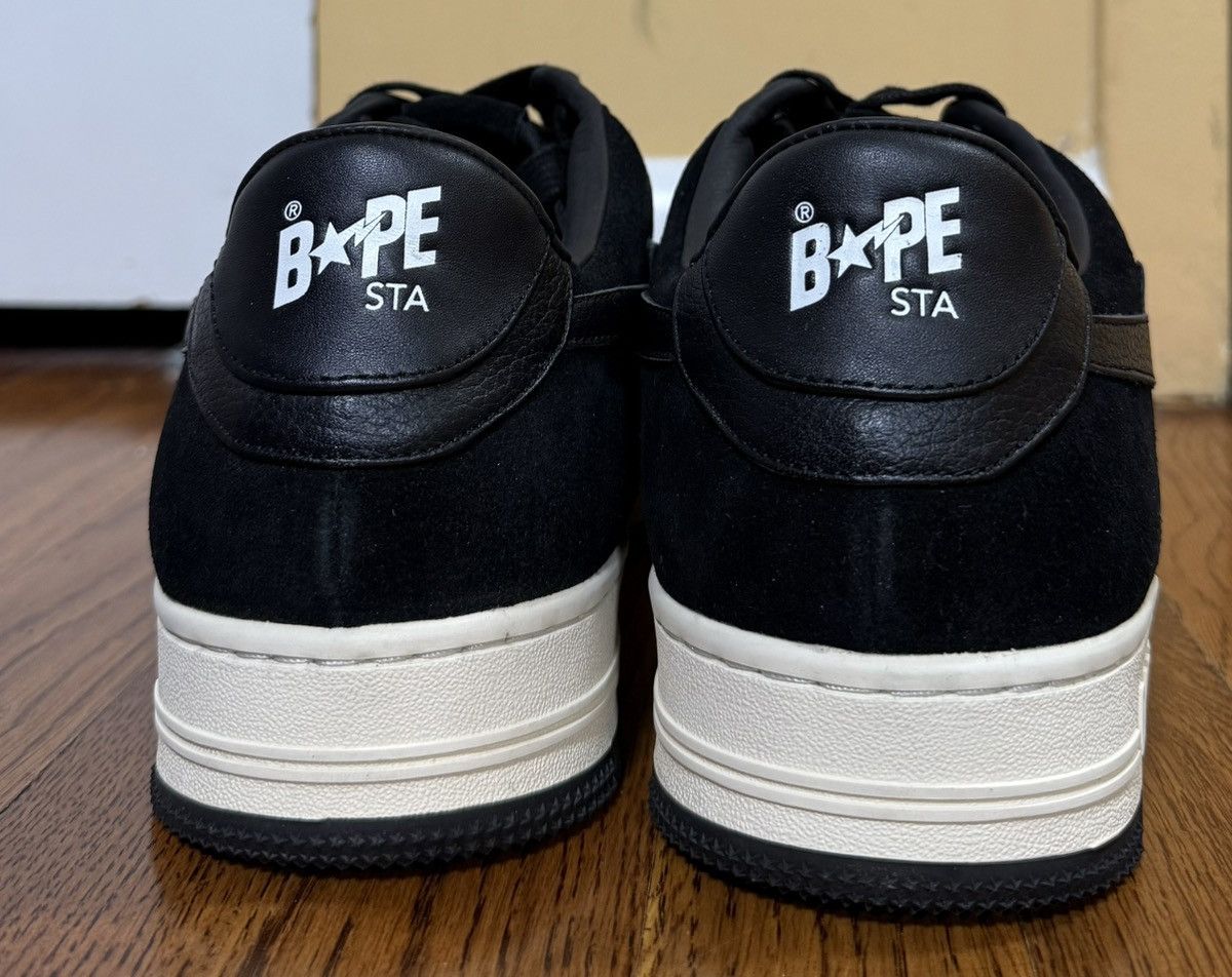 Bape Bapesta Low 'Black' 1G70191042 Men’s Size 12 Damaged Box lid Size US 12 / EU 45 - 4 Thumbnail