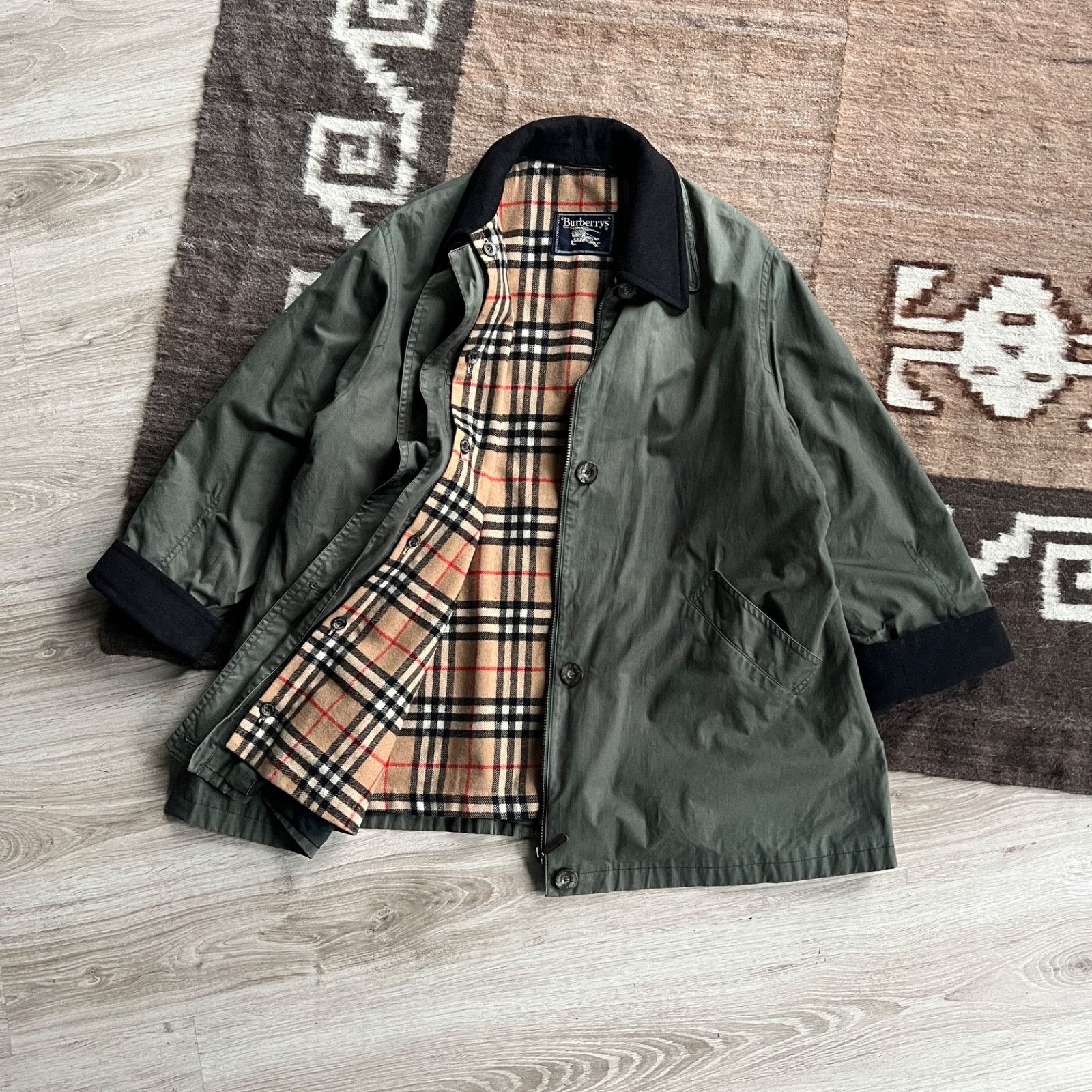 Burberry Burberrys Vintage Jacket Nova Check Lined Classic 9763AC Size XXL / US 16-18 / IT 52-54 - 1 Thumbnail
