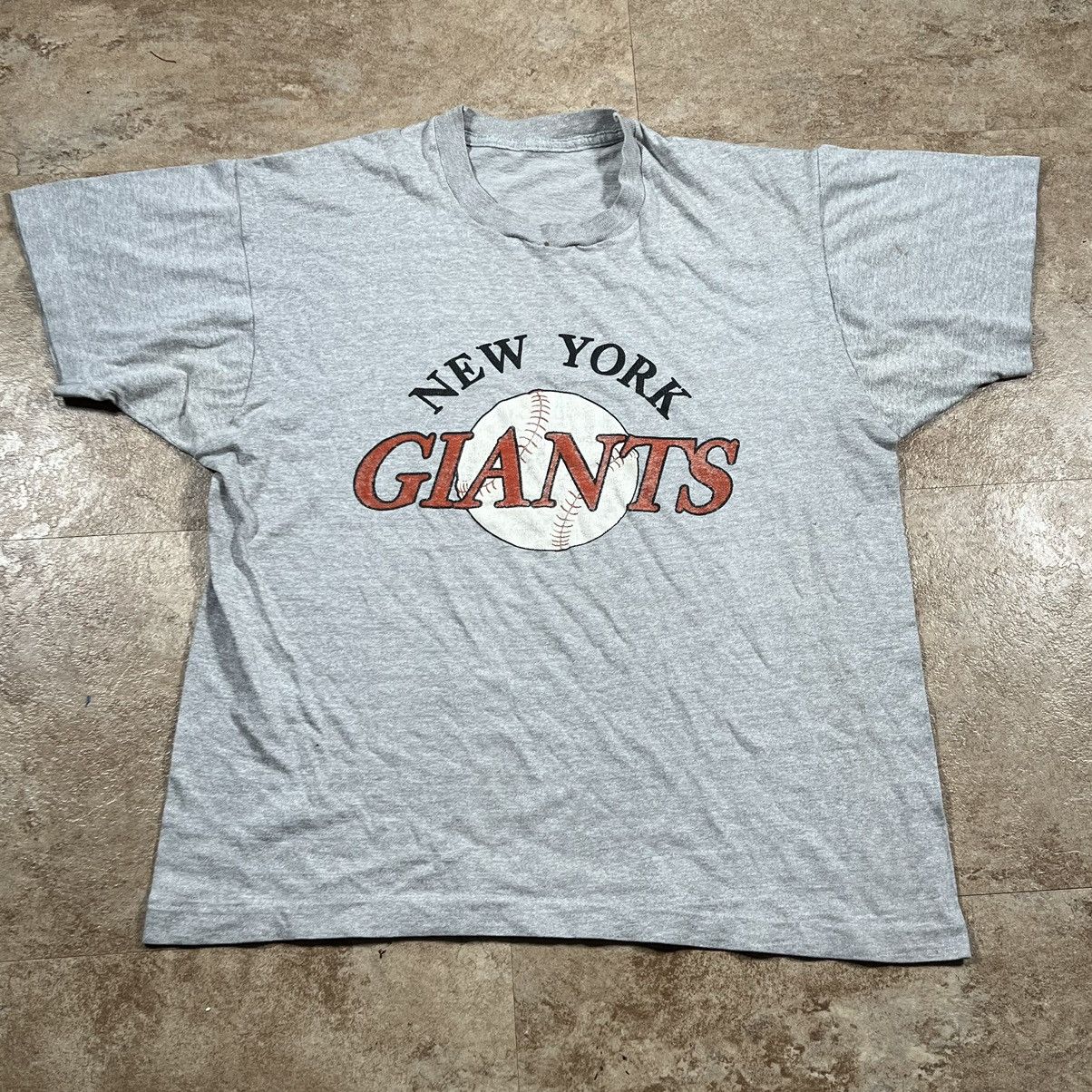 Vintage VTG New York Giants Baseball T Shirt SINGLE STITCH XL Size US XL / EU 56 / 4 - 1 Thumbnail