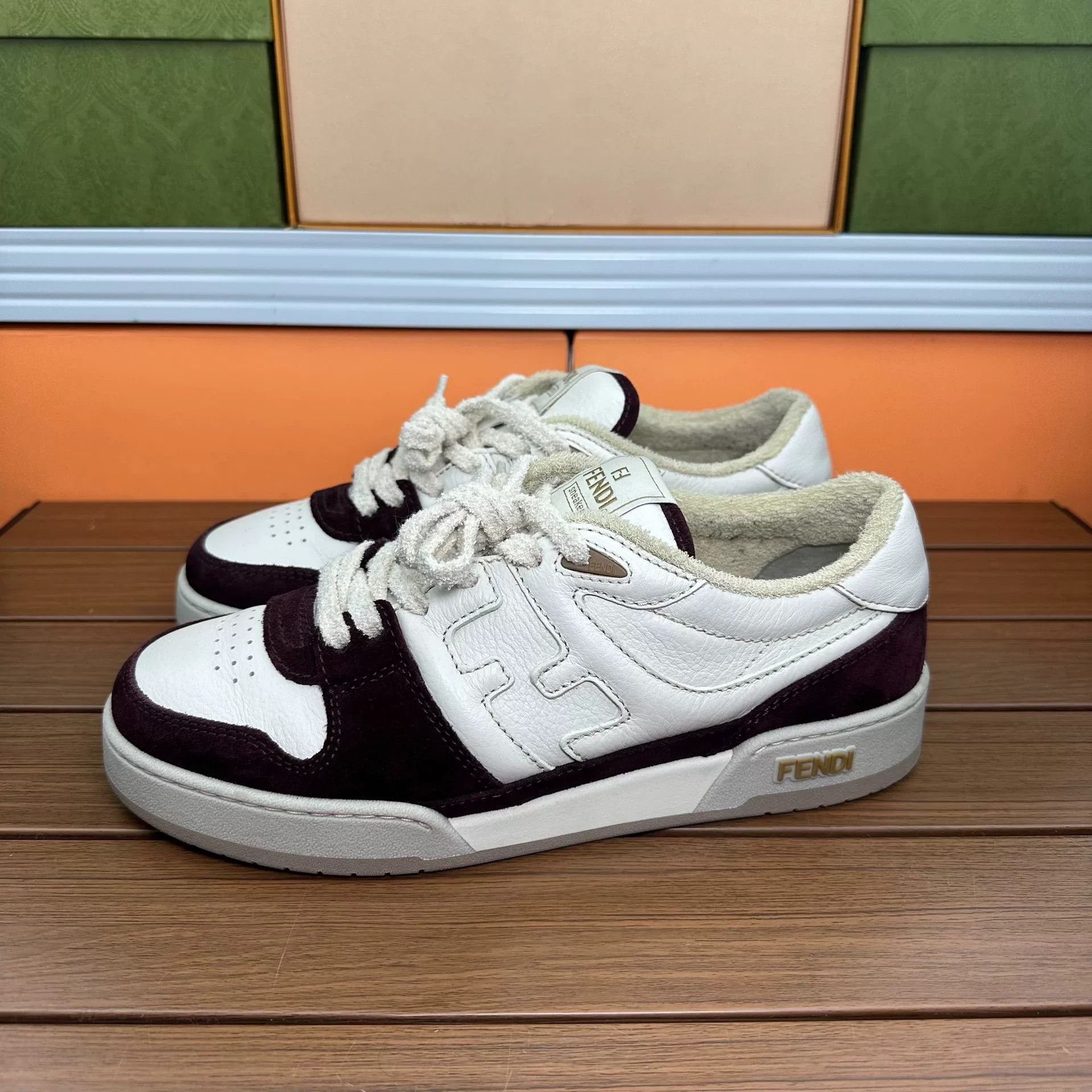Fendi Fendi Red Lowtop Sneakers 8 Men Size US 8 / EU 41 - 1 Thumbnail