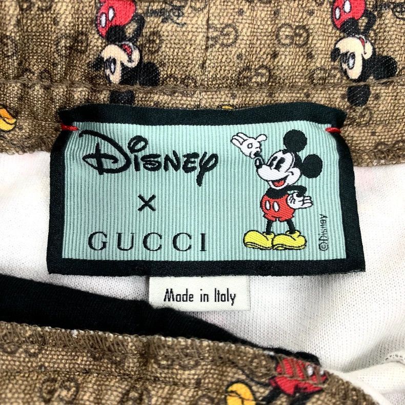 Gucci Gucci x Disney Brown Mickey Mouse Print Shorts-2506 Size 22" - 6 Thumbnail