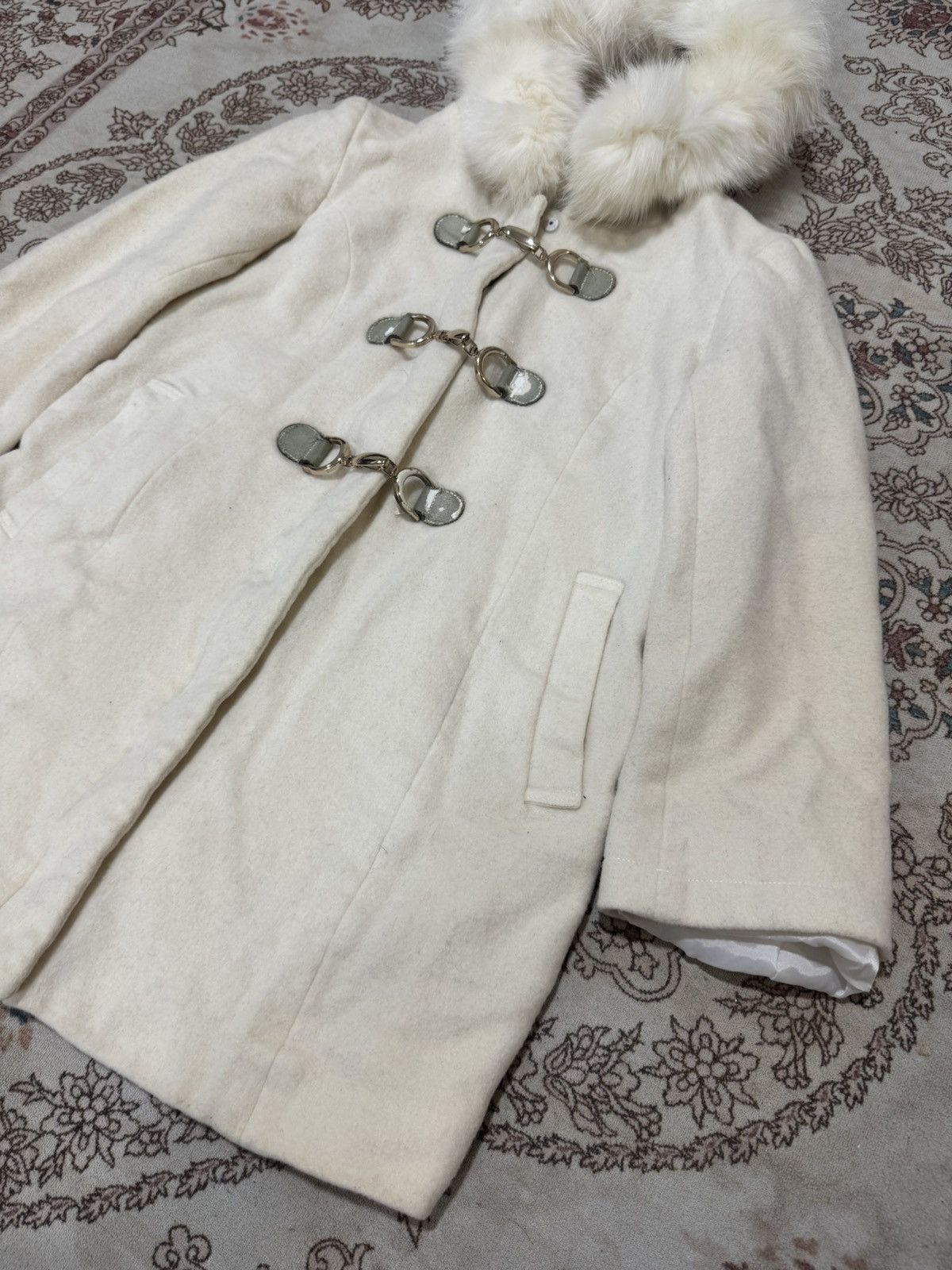 Beauty Beast × If Six Was Nine × Le Grande Bleu (L.G.B.) Vintage Cecil Mcbee Fur Hooded Jacket Size S / US 4 / IT 40 - 3 Thumbnail