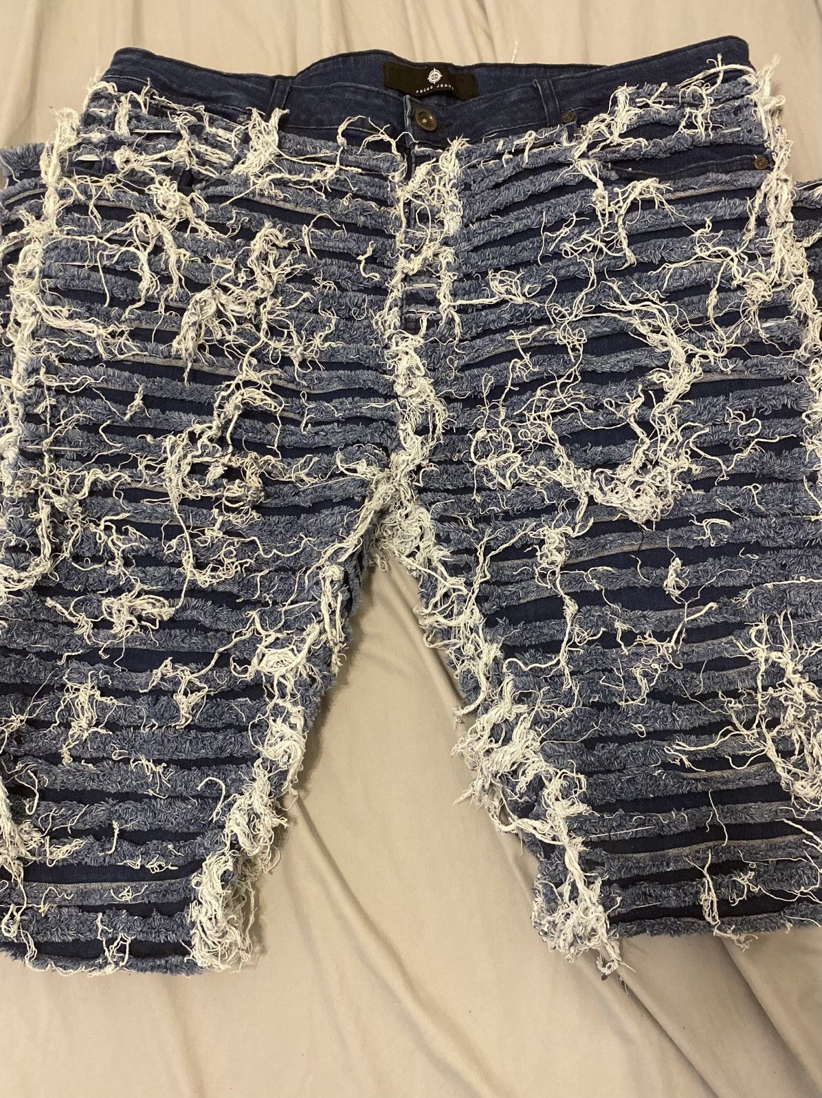 Other Focus mens stacked jeans ripped Size US 40 / EU 56 - 1 Thumbnail
