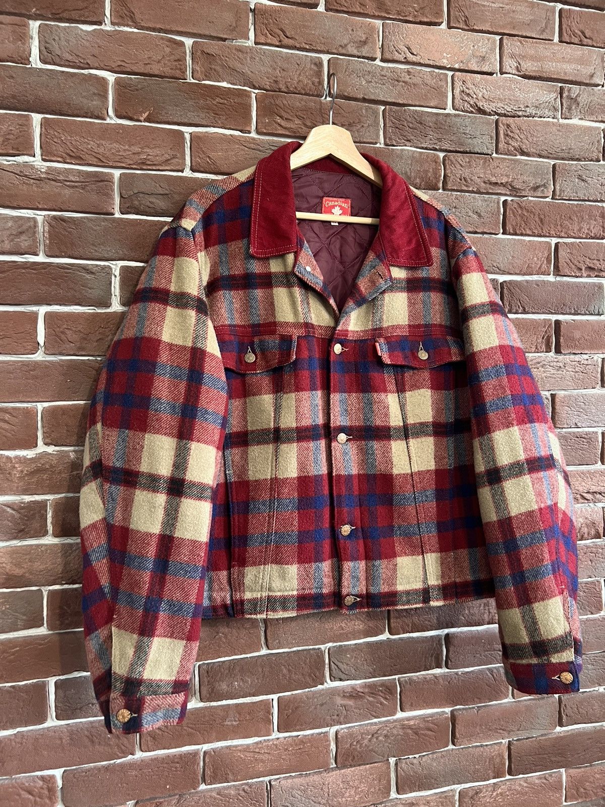 Flannel × Japanese Brand × Vintage VINTAGE Wool FLANNEL JACKET TARTAN BAYLEAF AMERICAN 54 Size US L / EU 52-54 / 3 - 3 Thumbnail