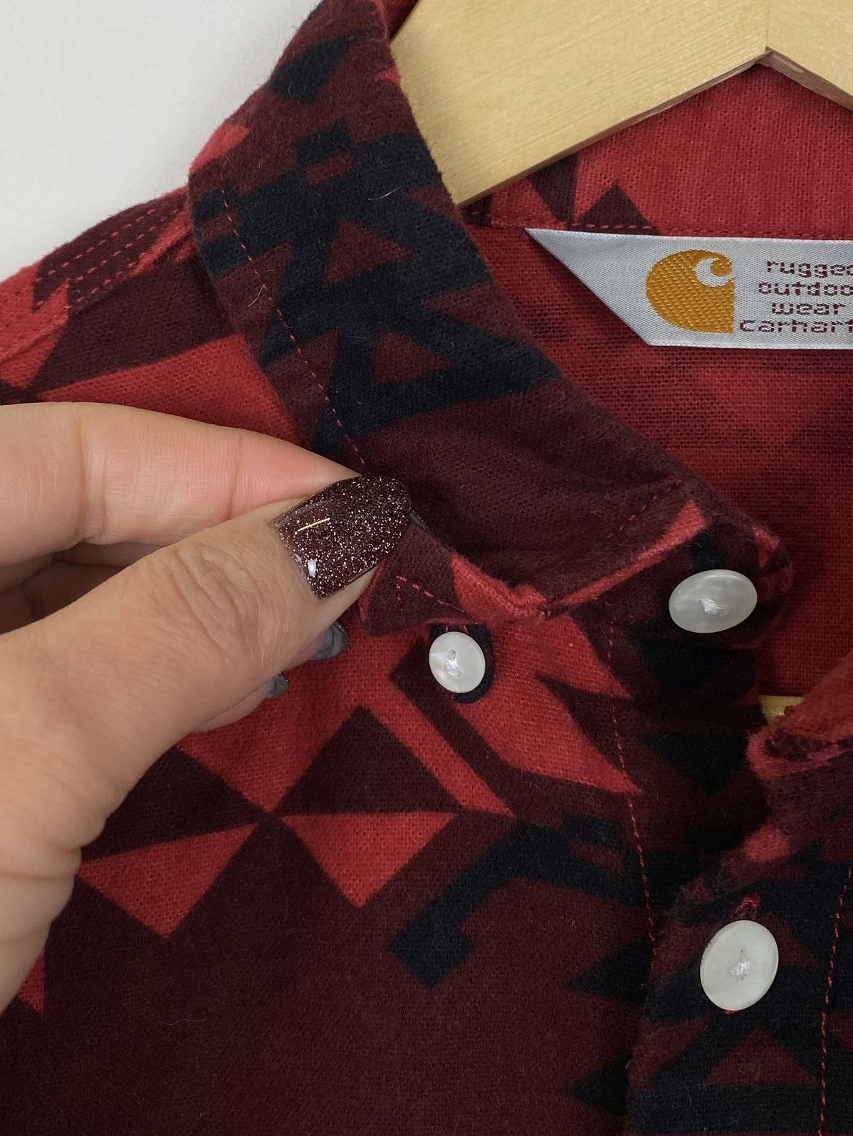 Carhartt Vintage Carhartt WIP Aztec Pattern Wilkins Shirt Buttons Up Size US S / EU 44-46 / 1 - 5 Thumbnail