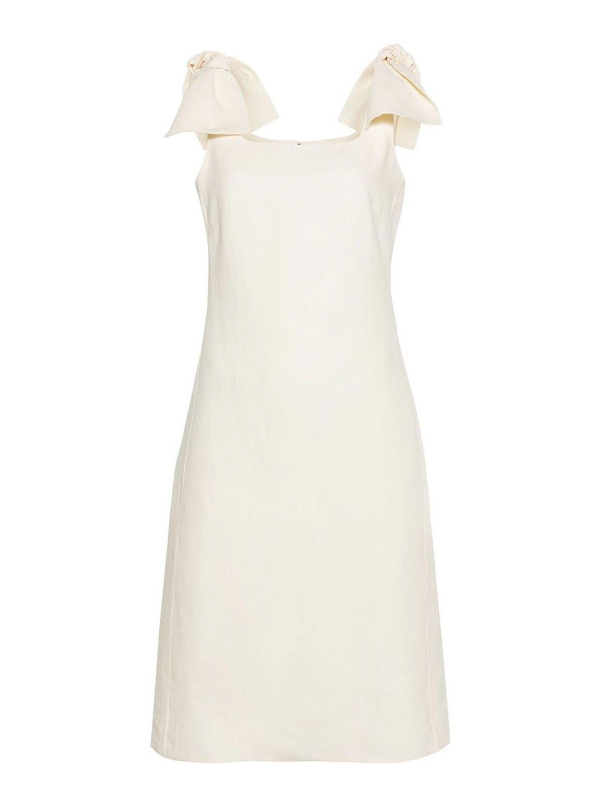 Chloe o1y0825 Midi Dress in Cream Size S / US 4 / IT 40 - 1 Thumbnail