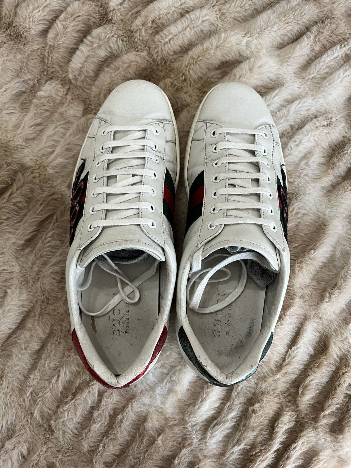 Gucci Men's Gucci Ace Embroidered Snake Size US 9.5 / EU 42-43 - 7 Thumbnail