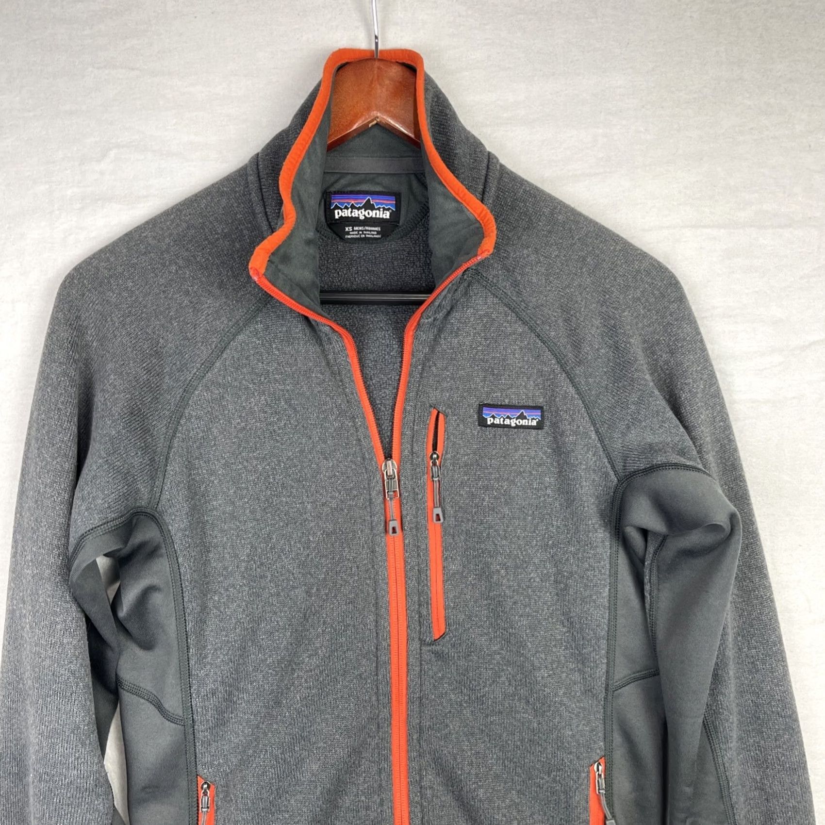 Patagonia Patagonia Better Sweater Jacket Mens XS Gray Orange Zip Size US XS / EU 42 / 0 - 3 Thumbnail