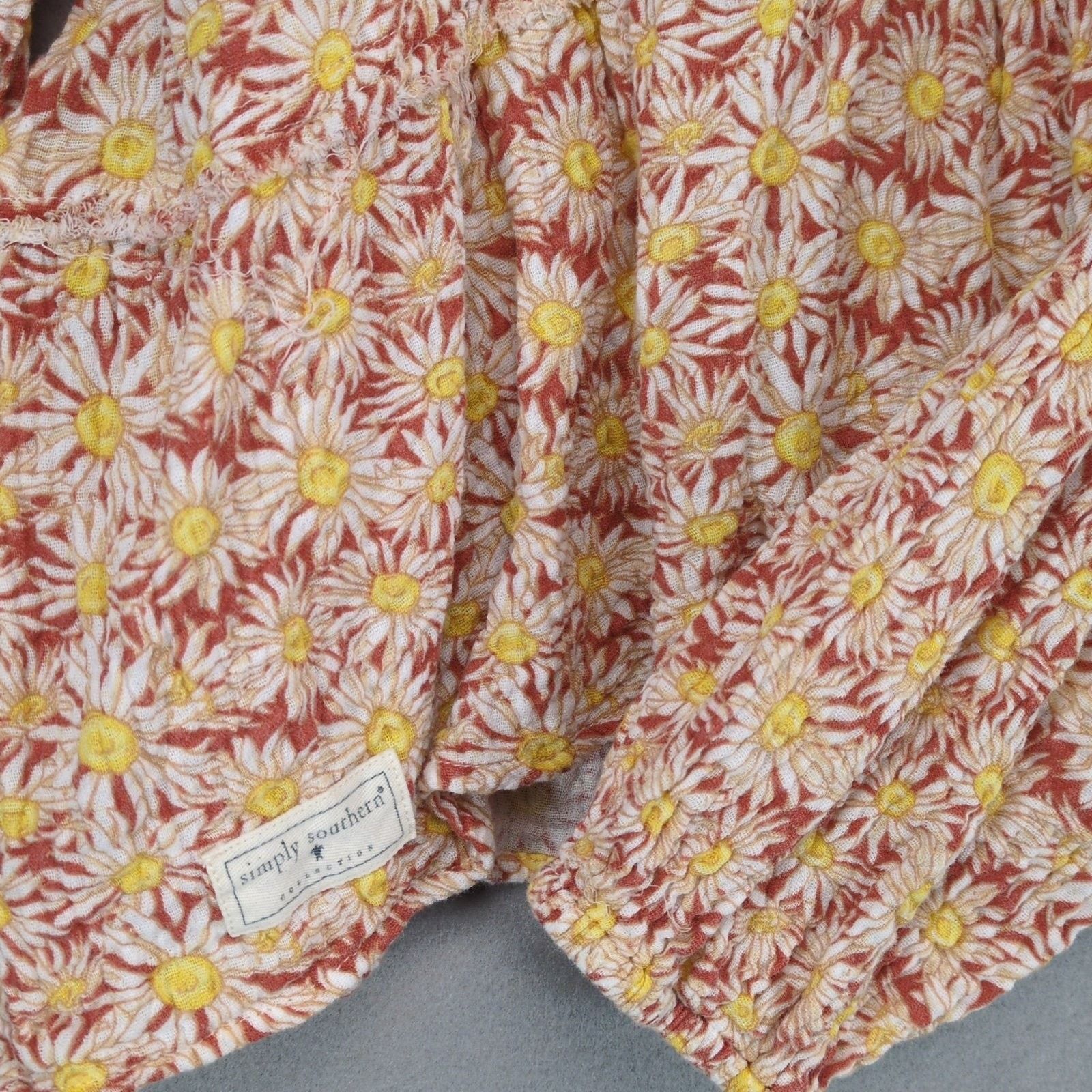 Other Simply Southern Size L Daisy Oversized Puff Sleeve Crop Top Size L / US 10 / IT 46 - 4 Thumbnail
