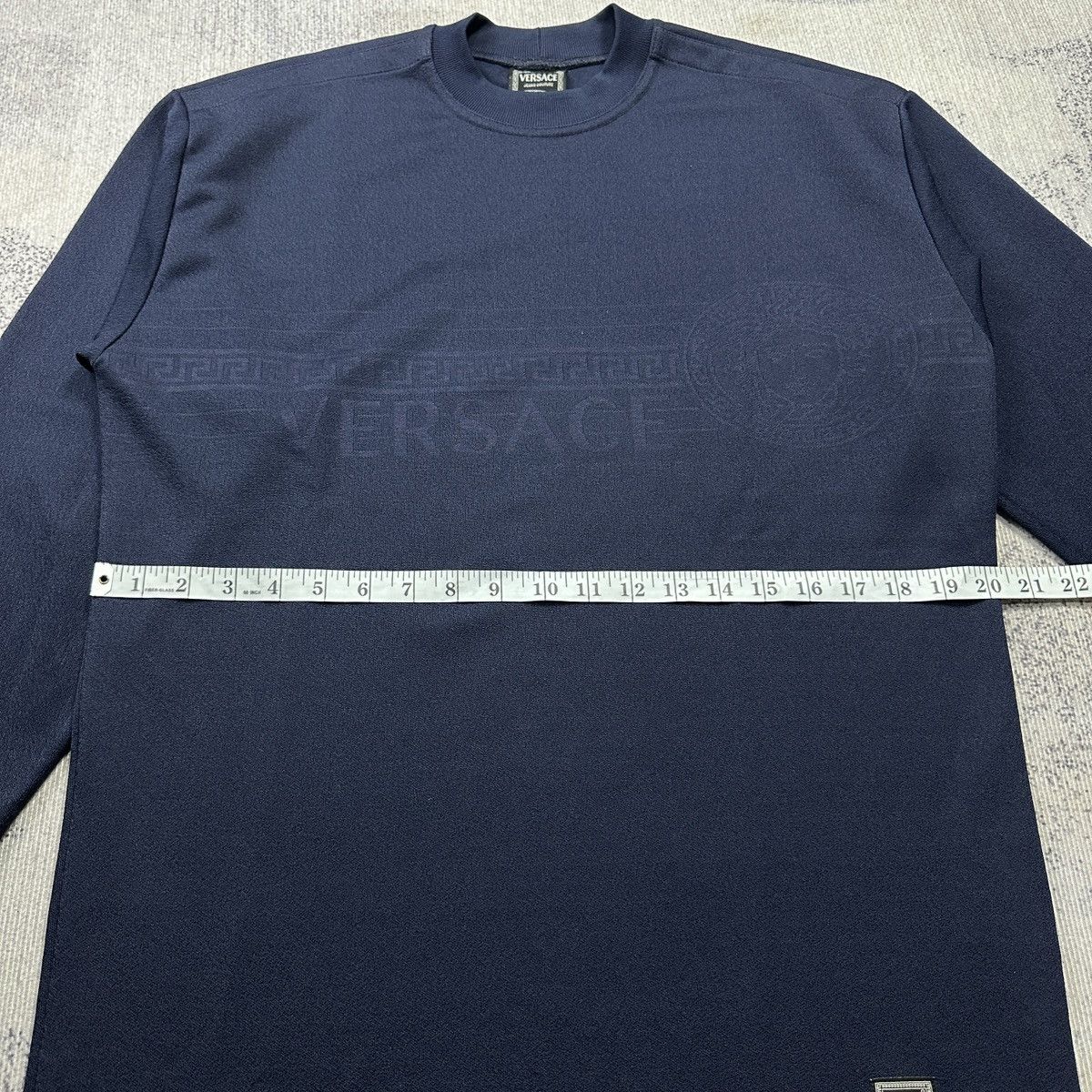 Versace Versace Longsleeve vintage Navy Size US L / EU 52-54 / 3 - 7 Thumbnail