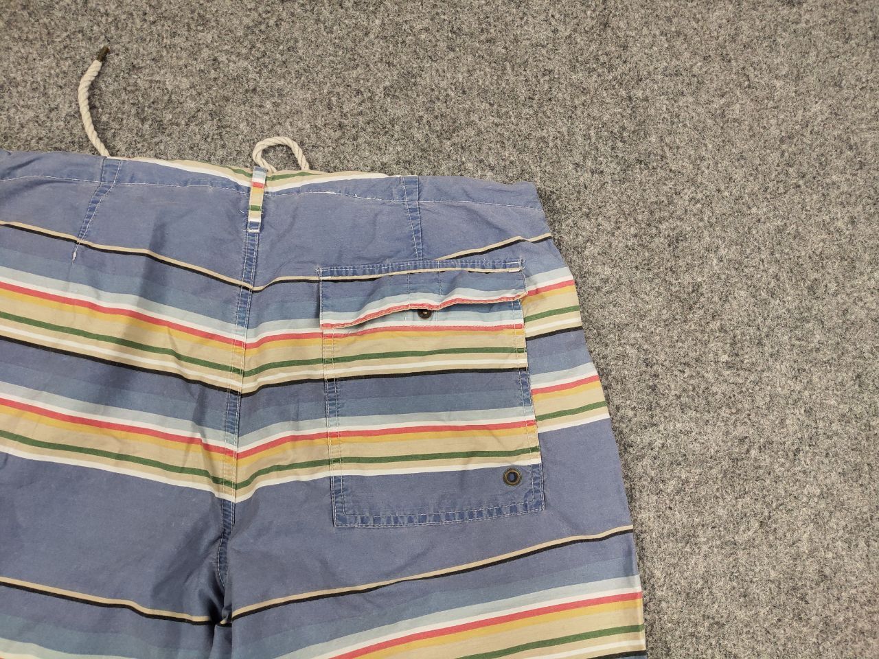 Polo Ralph Lauren Vintage 90's Polo Ralph Lauren Canvas Blue Striped Shorts Size US 36 / EU 52 - 10 Thumbnail