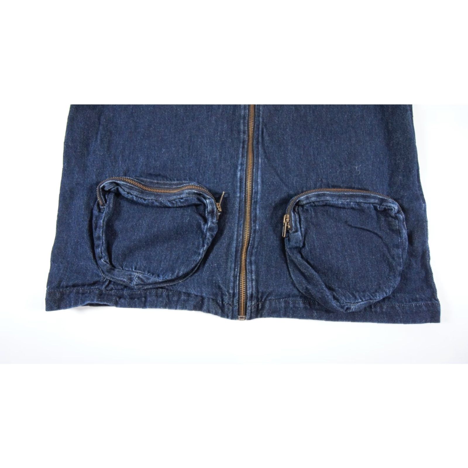 Denime Standard Issue Denim Vest Mens Large Blue Full Zip Casual Outdoor Size US 33 - 3 Thumbnail