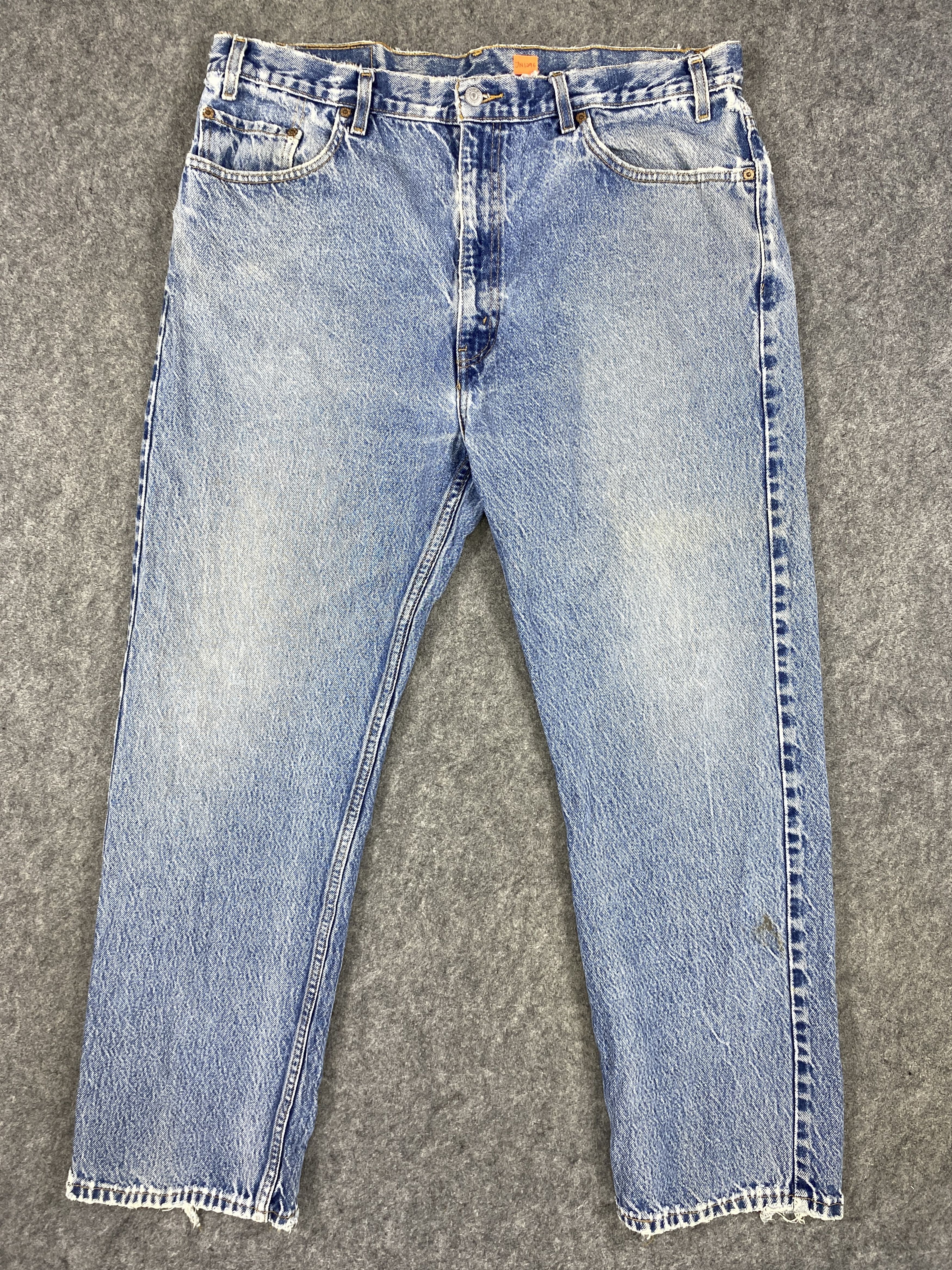 image of Distressed Denim x Levis Blue Wash Vintage Levi's 505 Jeans 39X30 Denim -Jn1296, Men's