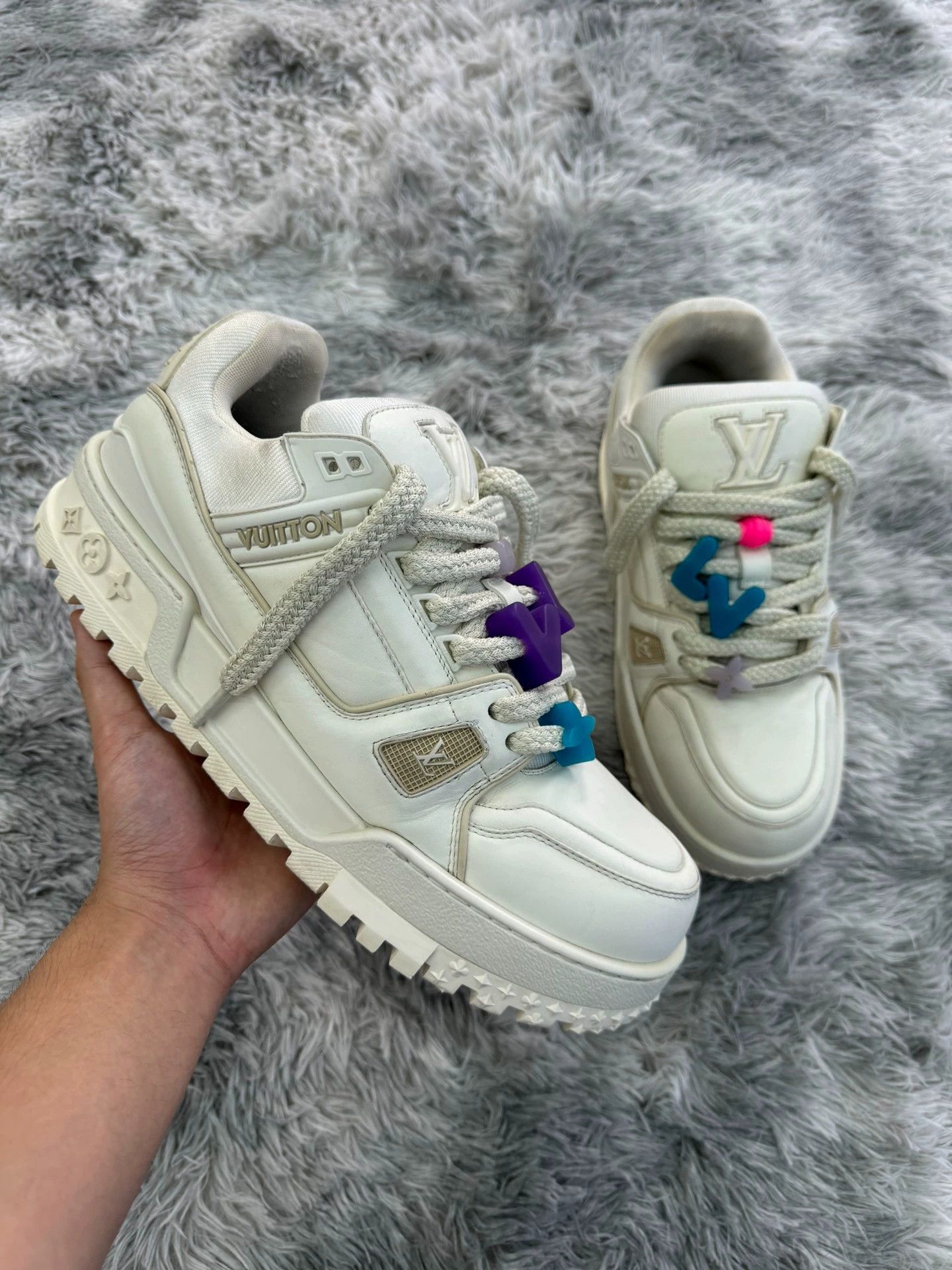 Louis Vuitton Louis Vuitton LV Trainer Maxi (White) Size US 10 / EU 43 - 6 Thumbnail