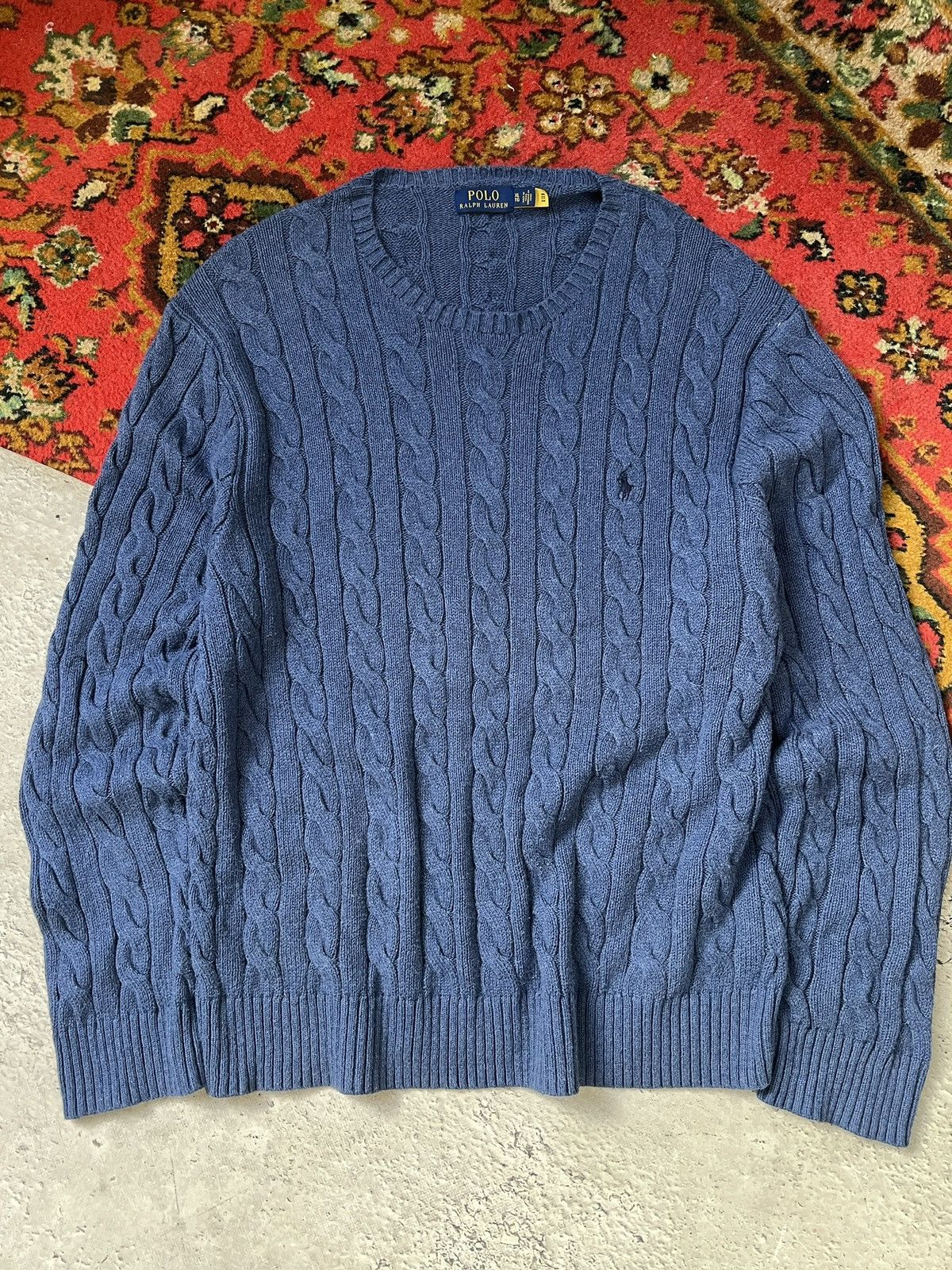 Polo Ralph Lauren Polo Ralph Lauren knitted cable old money sweater y2k Size US XL / EU 56 / 4 - 1 Thumbnail