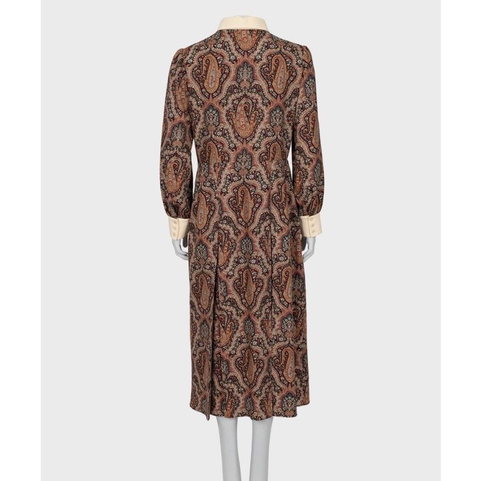 Celine Celine Fitted Paisley Print Dress Sz.42/XL Size XS / US 0-2 / IT 36-38 - 3 Thumbnail