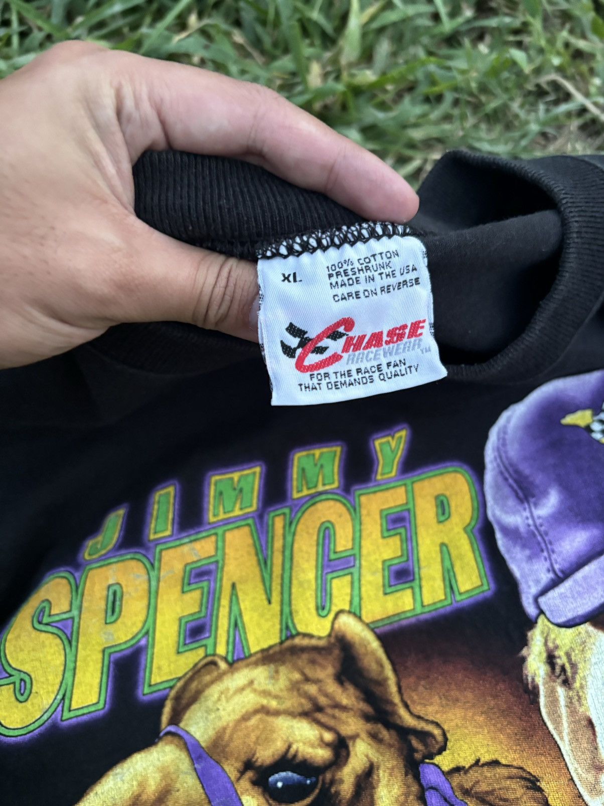 Camel × NASCAR Vintage 90s NASCAR T-Shirt Camel Racing Jimmy Spencer Size US XL / EU 56 / 4 - 10 Thumbnail