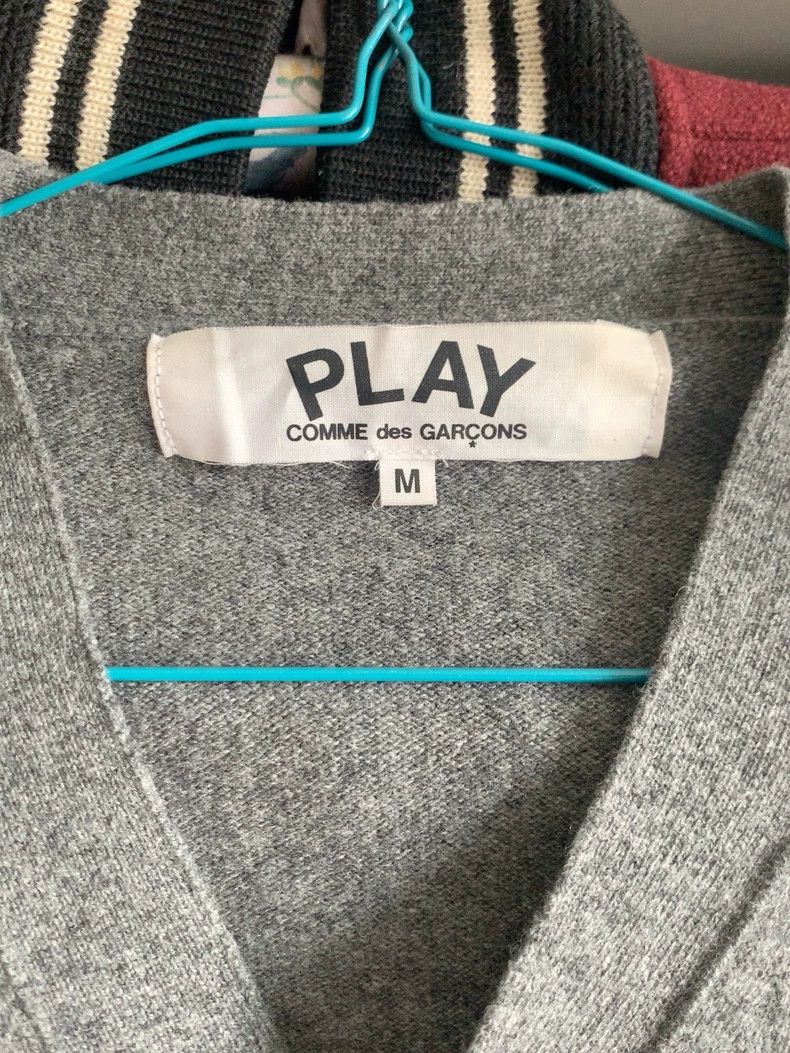 Comme des Garcons Comme Des Garcons Wool cardigan, grey V-neck Size M / US 6-8 / IT 42-44 - 2 Thumbnail