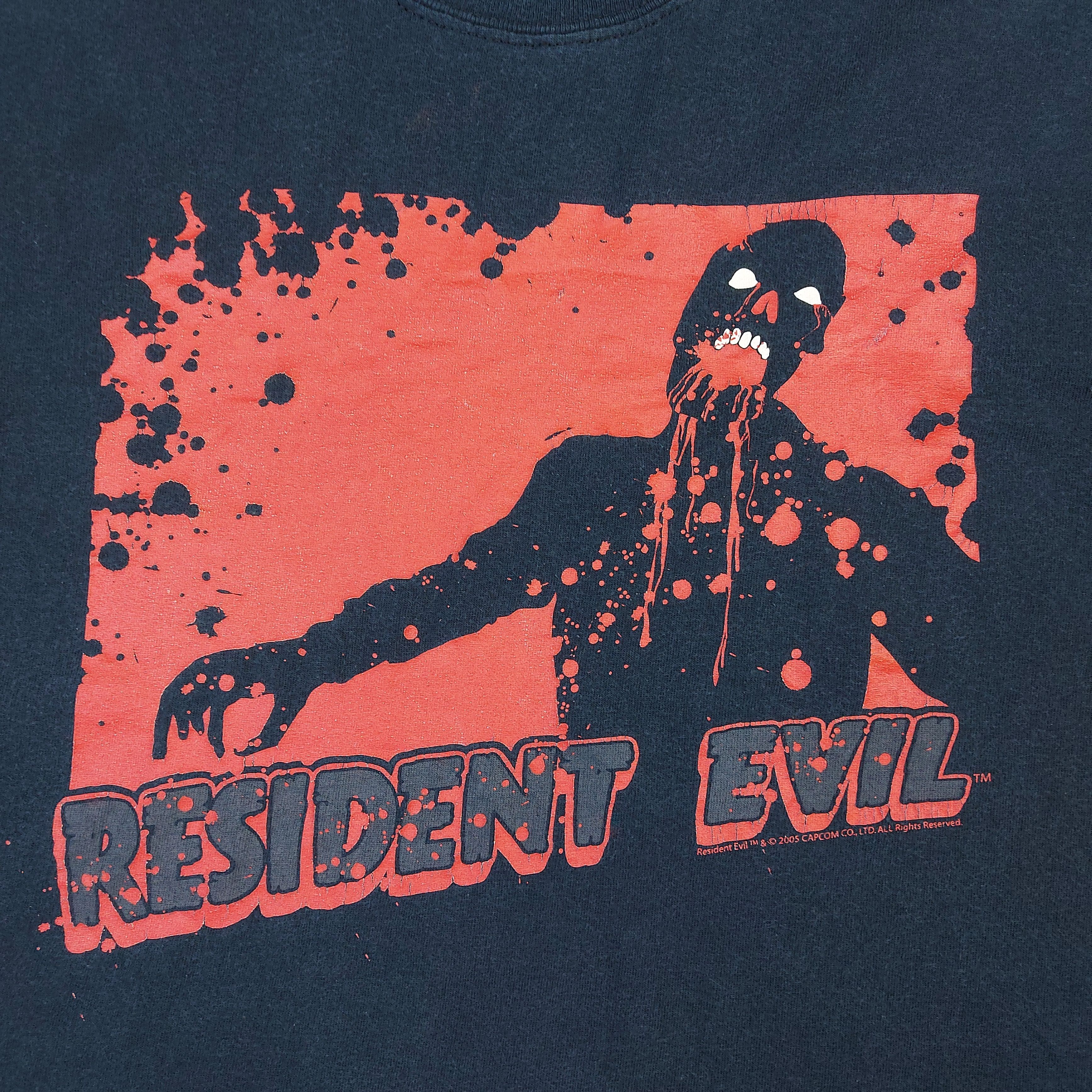 Playstation Vintage 2005 Resident Evil Capcom PlayStation 2 TEE Size US M / EU 48-50 / 2 - 2 Thumbnail
