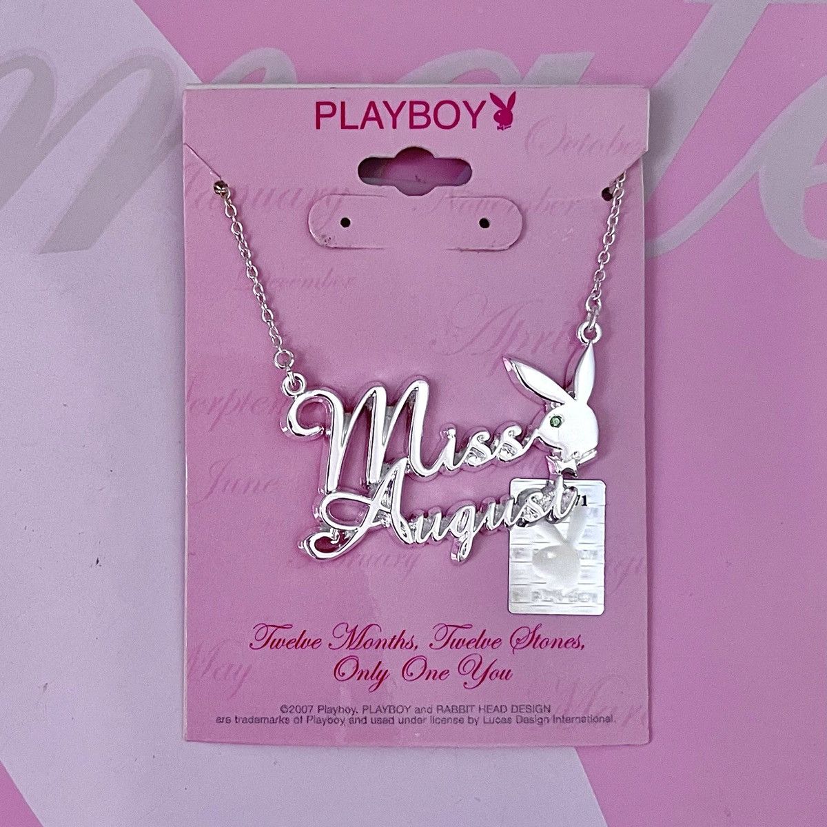 Playboy × Vintage Playboy Miss August Necklace Grailed