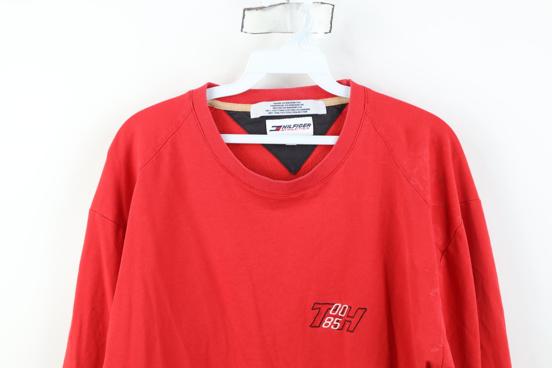 Tommy Hilfiger Vintage Y2K 2000 Tommy Hilfiger Long Sleeve T-Shirt Red Size US L / EU 52-54 / 3 - 2 Thumbnail
