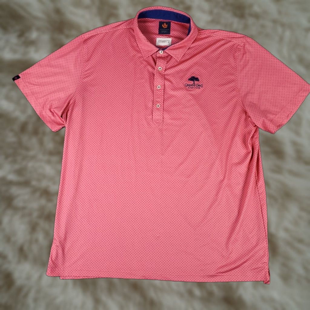 Vintage Donald Ross Polo Shirt Mens Size 2XL Pink Micro Dot Short Sleeve Golf Size US XXL / EU 58 / 5 - 1 Thumbnail