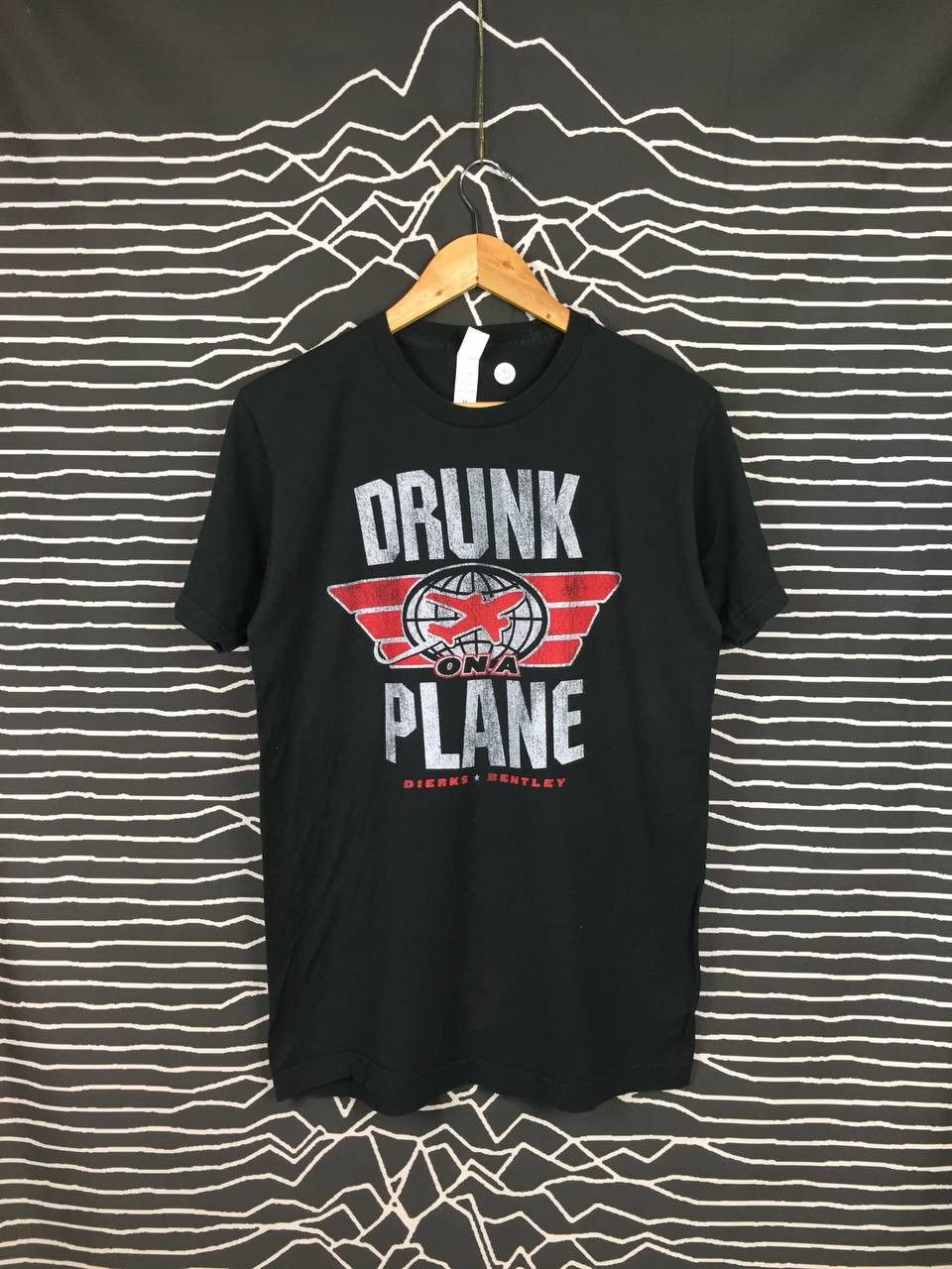Band Tees × Vintage Dierks Bentley Country Music Singer Drunk On A Plane Tee Size US M / EU 48-50 / 2 - 1 Thumbnail