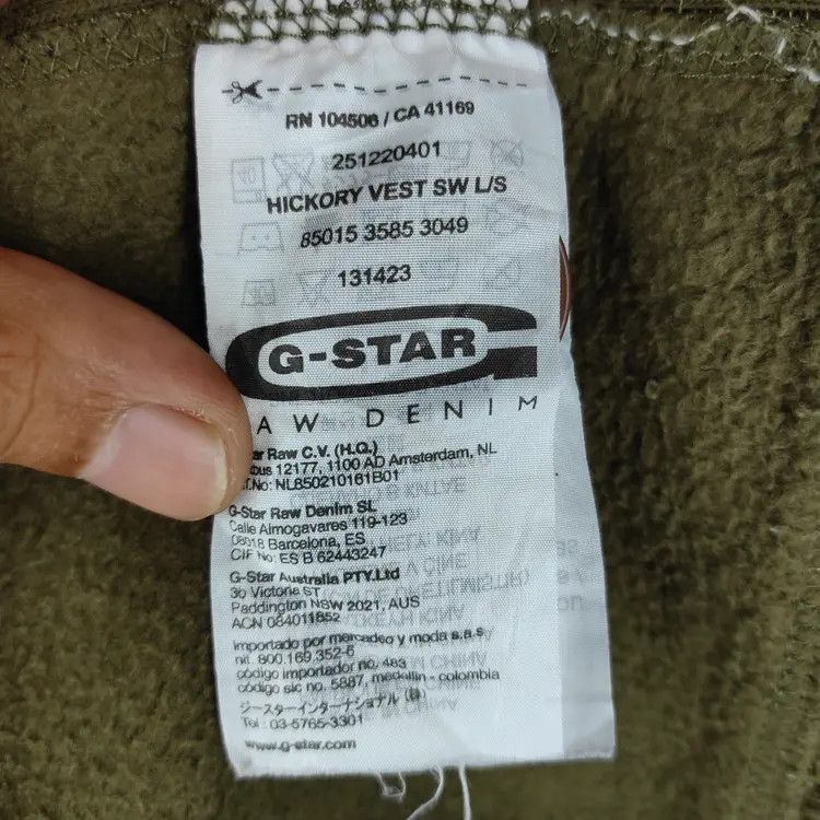 G-Star G-Star Raw Hickory Vest Denim Jackets Size US L / EU 52-54 / 3 - 8 Thumbnail