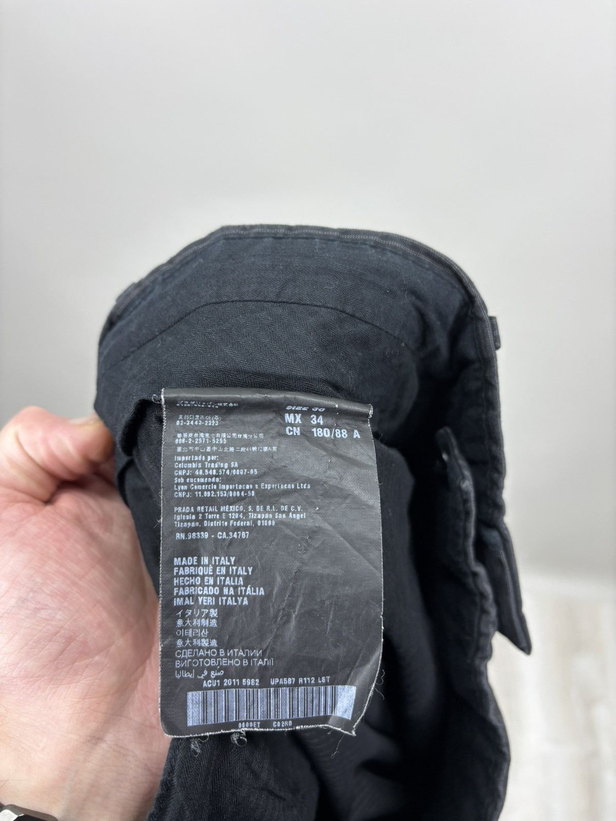 Prada Mens pants Prada Size 50 Color Black Size US 33 - 11 Thumbnail