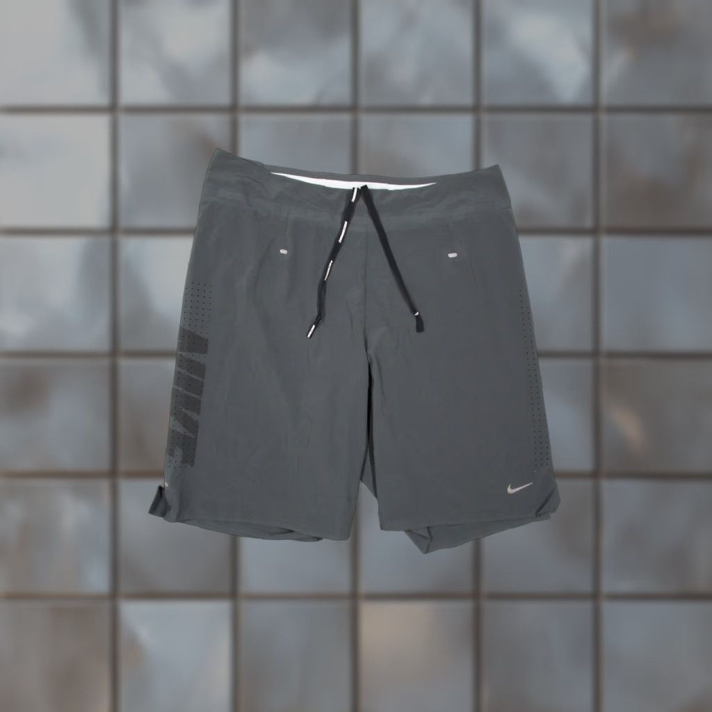 Nike Nike Running Shorts Mens 30 Gray Dri-Fit 9" Lined Stretch Active Gym Run Size US 30 / EU 46 - 1 Thumbnail
