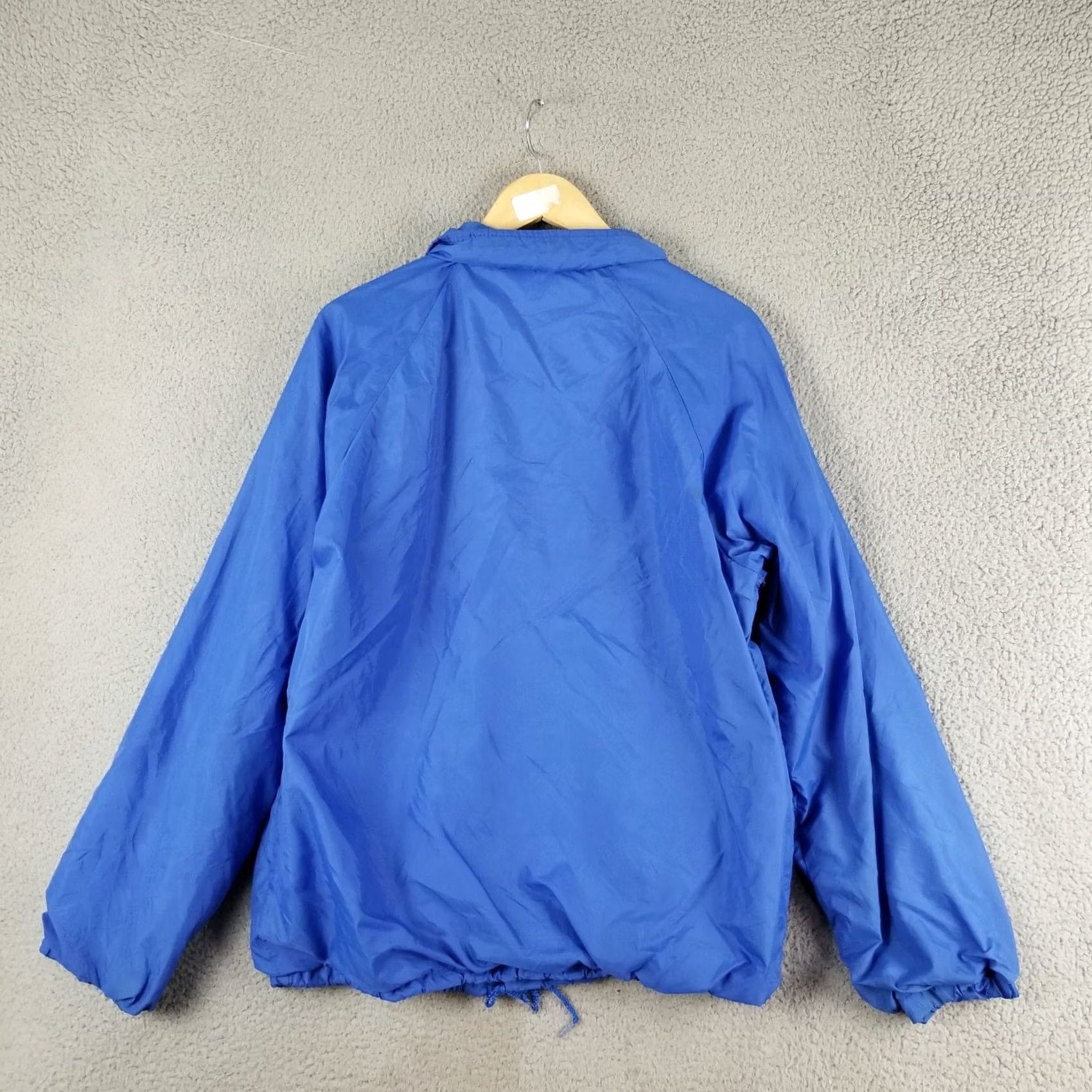 Vintage VINTAGE Hartwell Golden Boy Construction Satin Jacket Mens L Blue Bomber Jacket Size US L / EU 52-54 / 3 - 7 Thumbnail