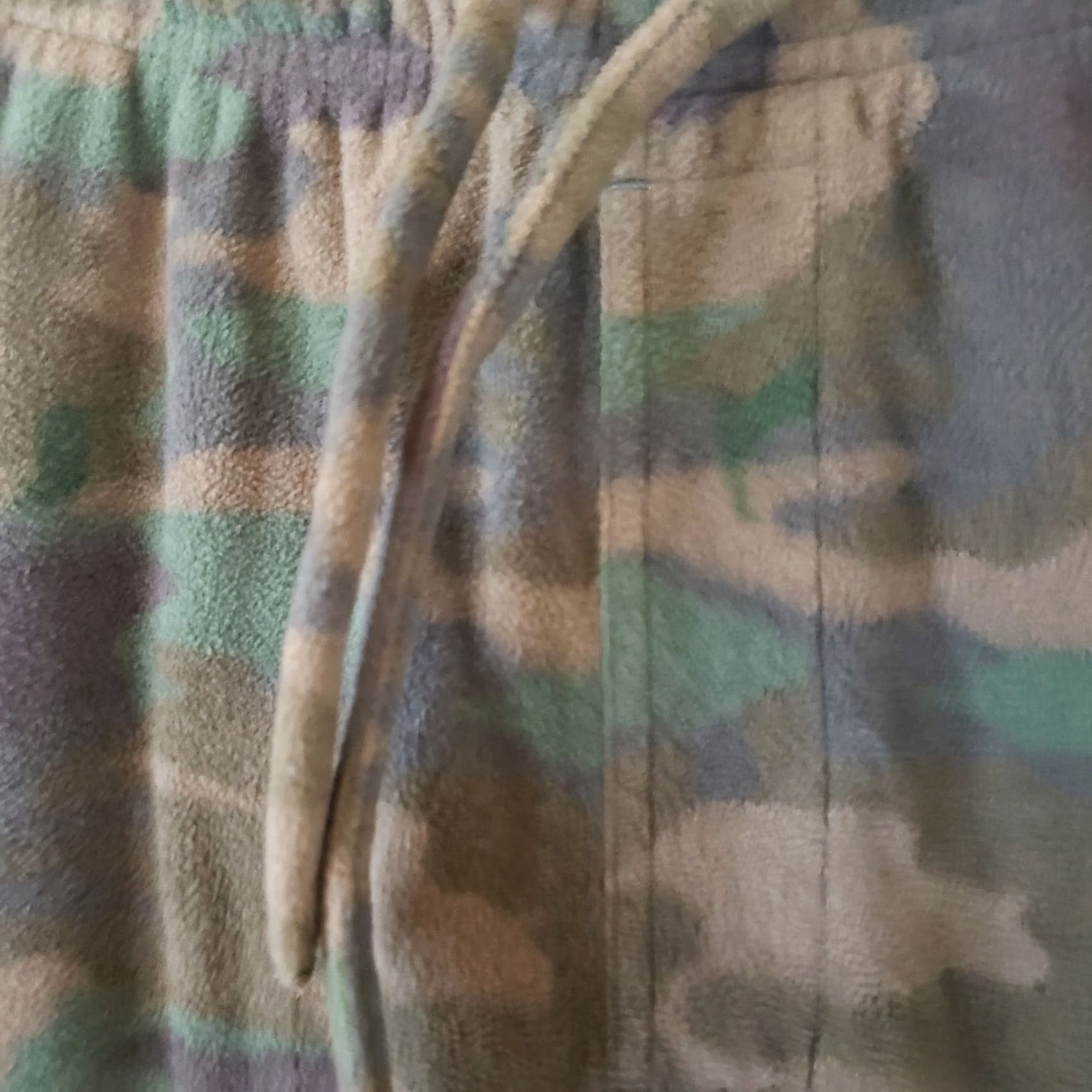 Merona Merona Pants Mens XL Gray Lounge Green Fleece Camouflage Drawstring Comfy Warm Size US 36 / EU 52 - 7 Thumbnail