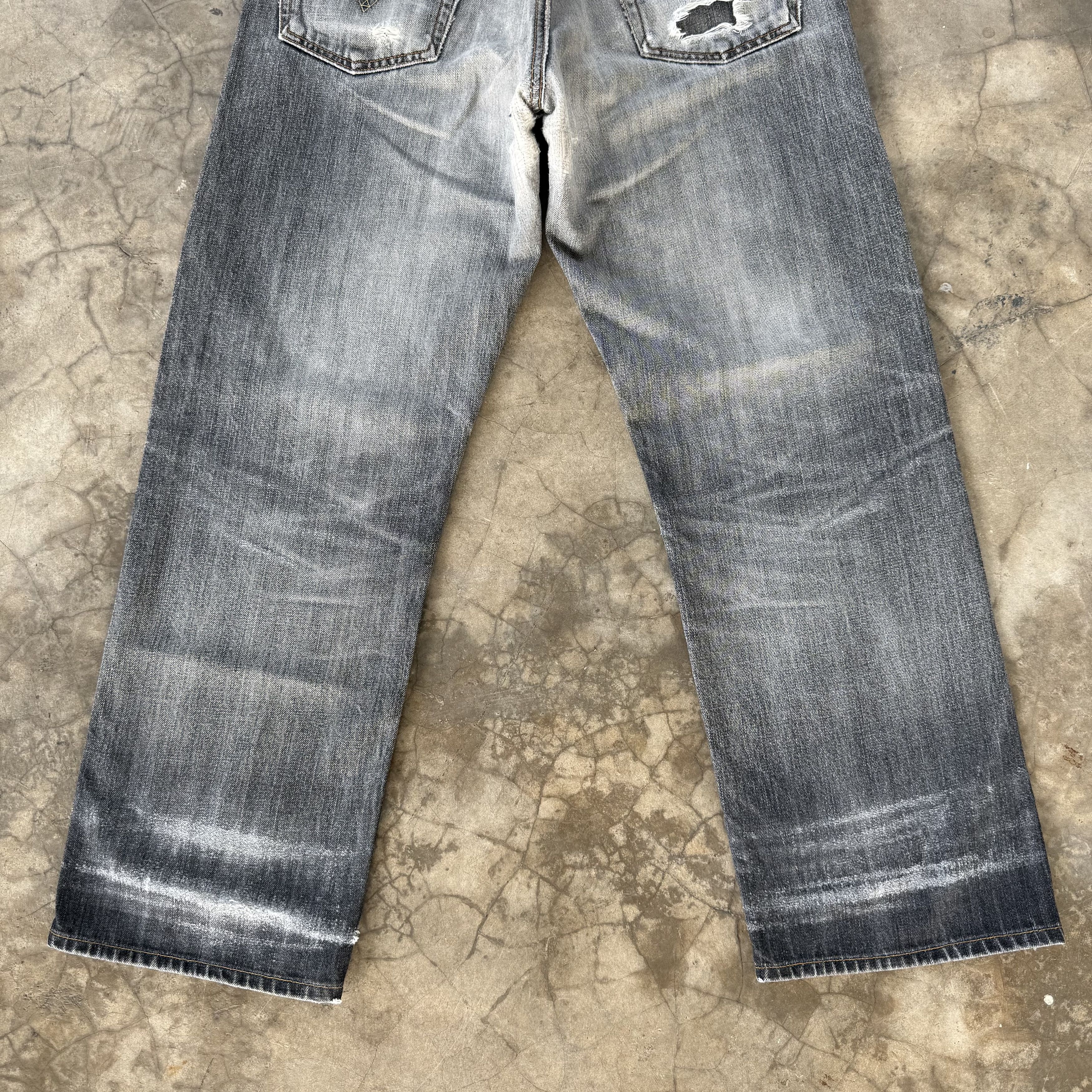 Levi's Vintage Clothing W32x29 Vintage Levi's 503 Faded Black Denim Jean Pants Size US 32 / EU 48 - 12 Thumbnail