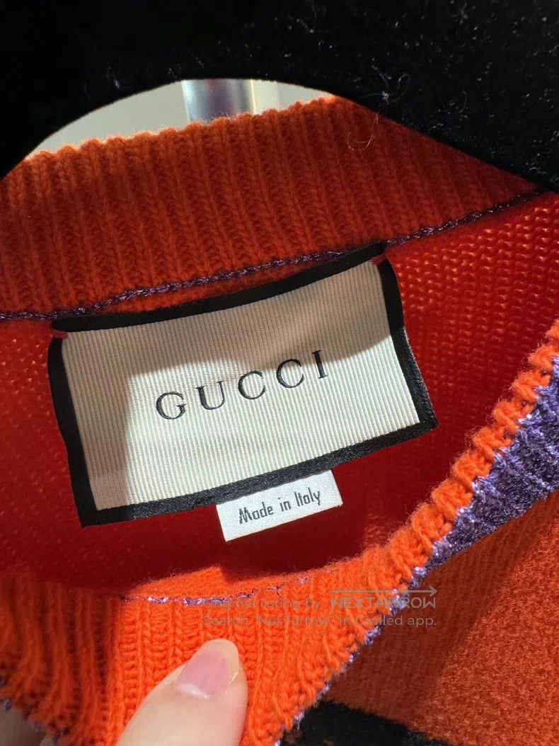 Gucci Gucci Bright orange cat-headed sweater Size M / US 6-8 / IT 42-44 - 3 Thumbnail