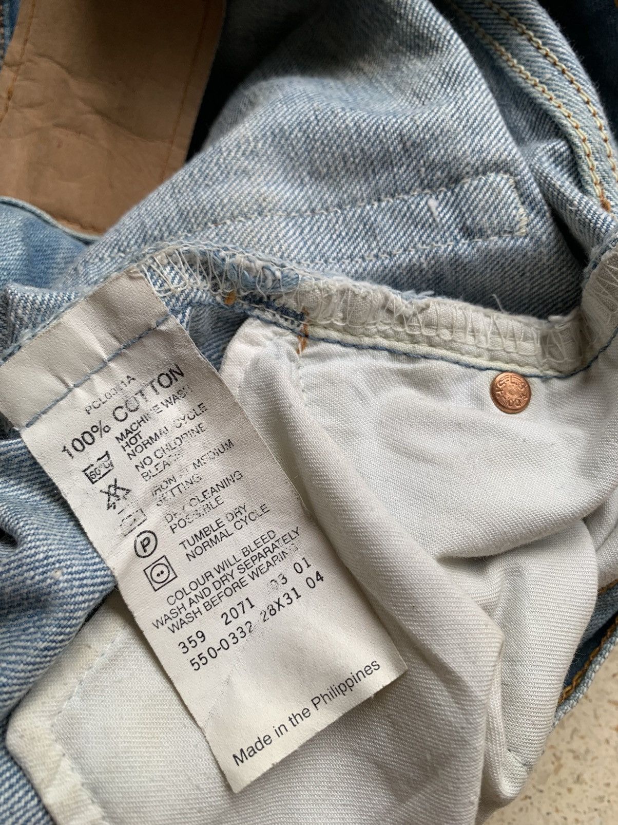 Levi's Vintage Clothing Levi’s flared lightning denim pants Size US 29 - 9 Thumbnail