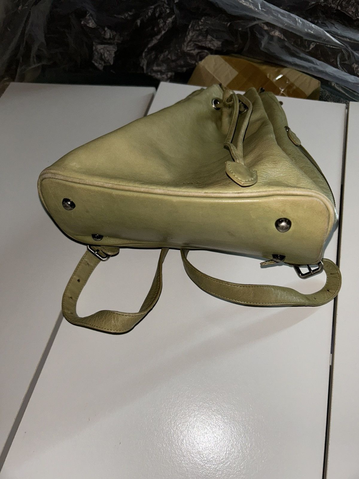 Jean Paul Gaultier Leather Drawstring Backpack Size ONE SIZE - 16 Thumbnail