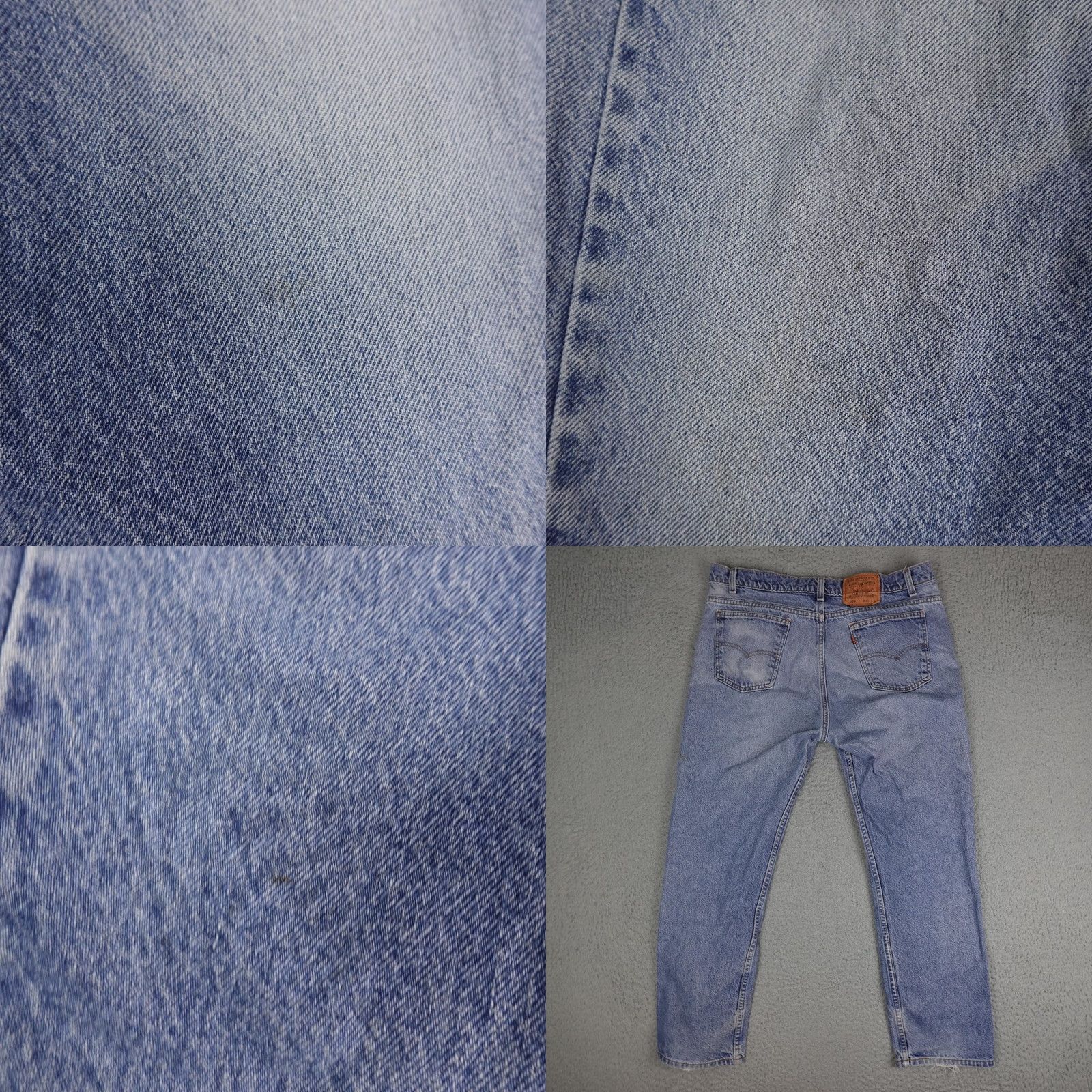 Levi's VINTAGE Levi's 505 Jeans Mens 40x30 (Fits 36x28) Blue Denim Orange Tab Made USA 90s Retro Size US 40 / EU 56 - 8 Thumbnail