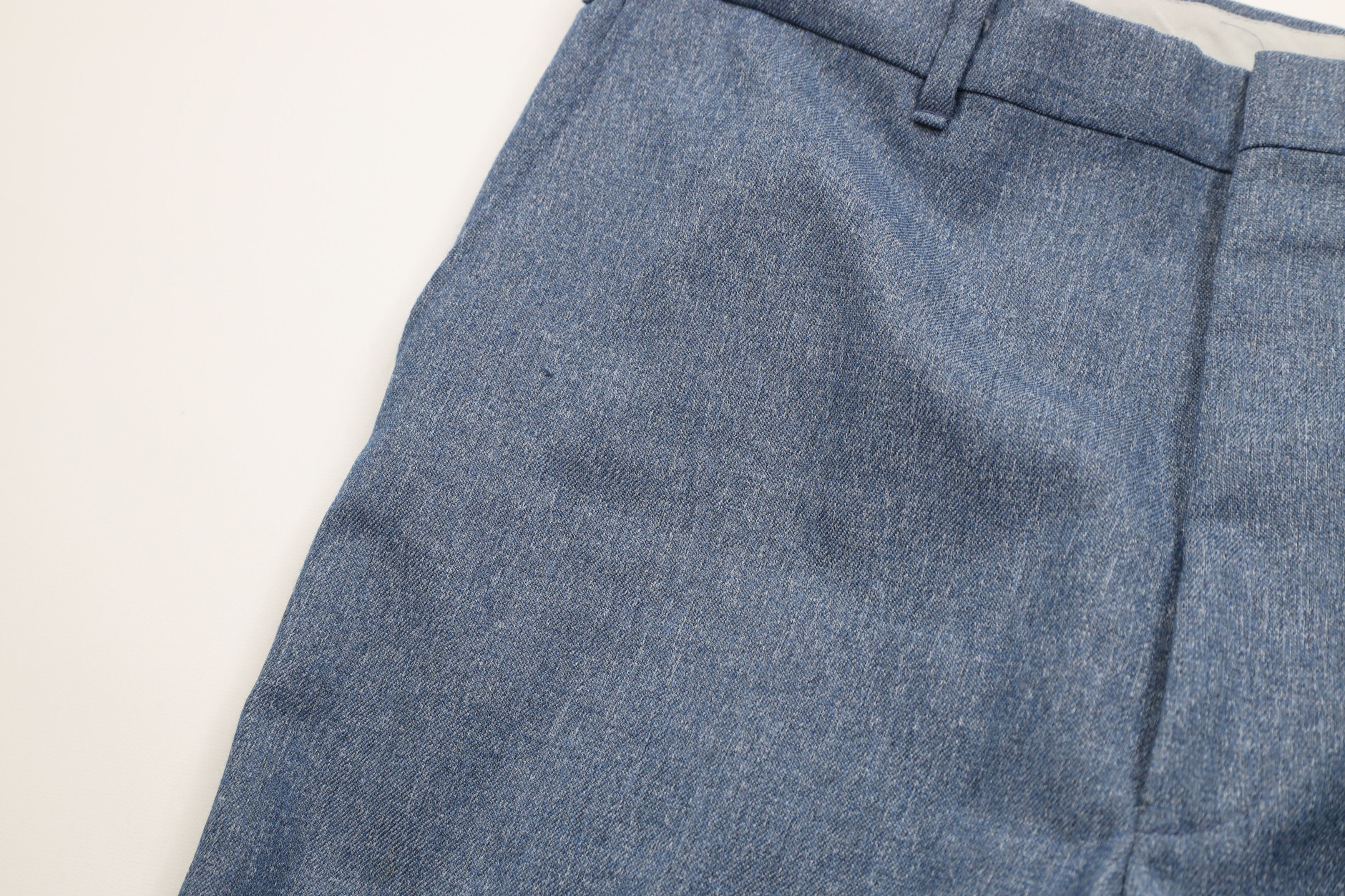 Vintage Vintage 70s Streetwear Knit Wide Leg Chino Pants Blue USA Size US 38 / EU 54 - 9 Thumbnail