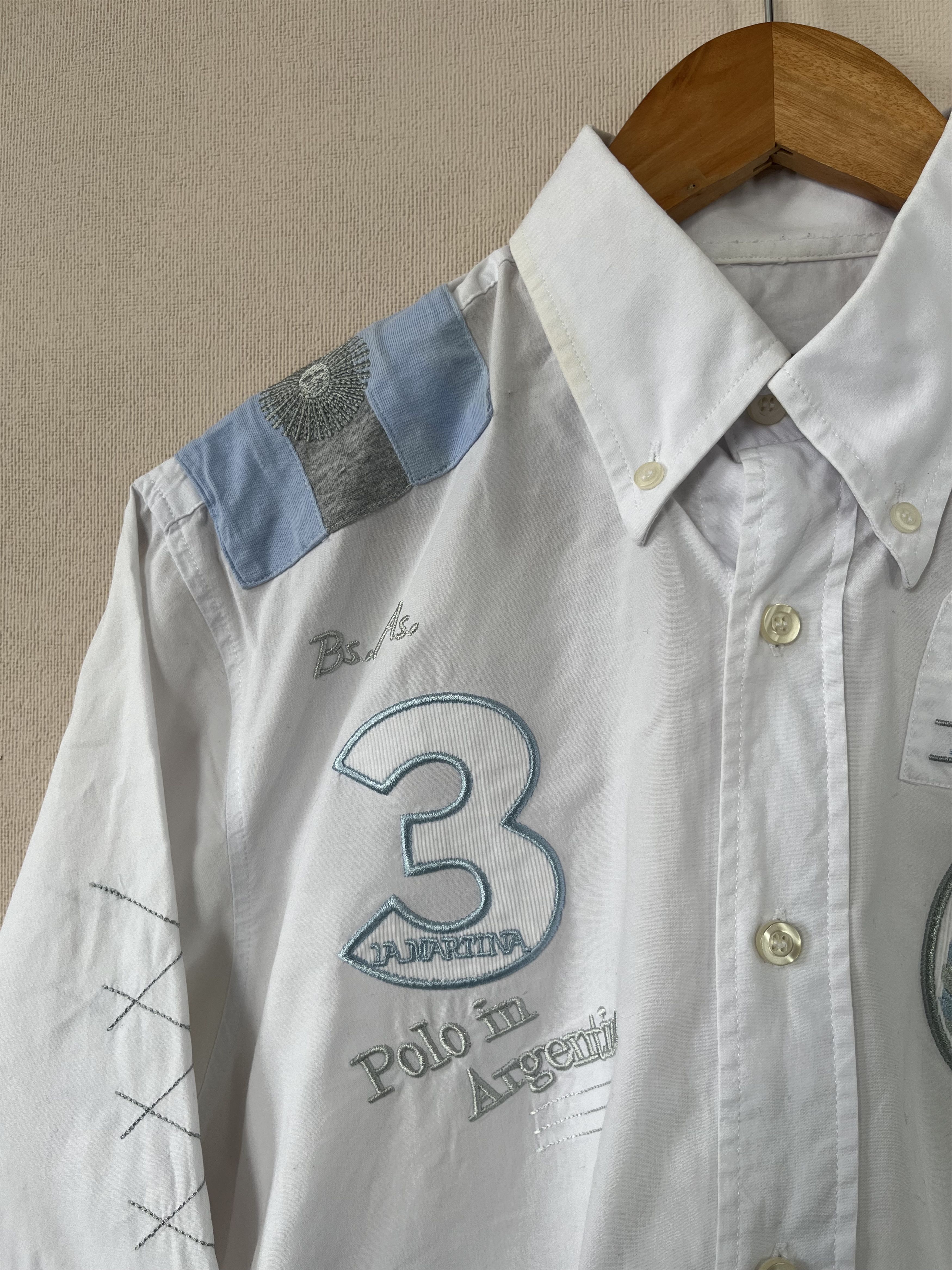 La Martina La Martina Collared Button-Down Shirt White Argentina 3 Size US M / EU 48-50 / 2 - 3 Thumbnail
