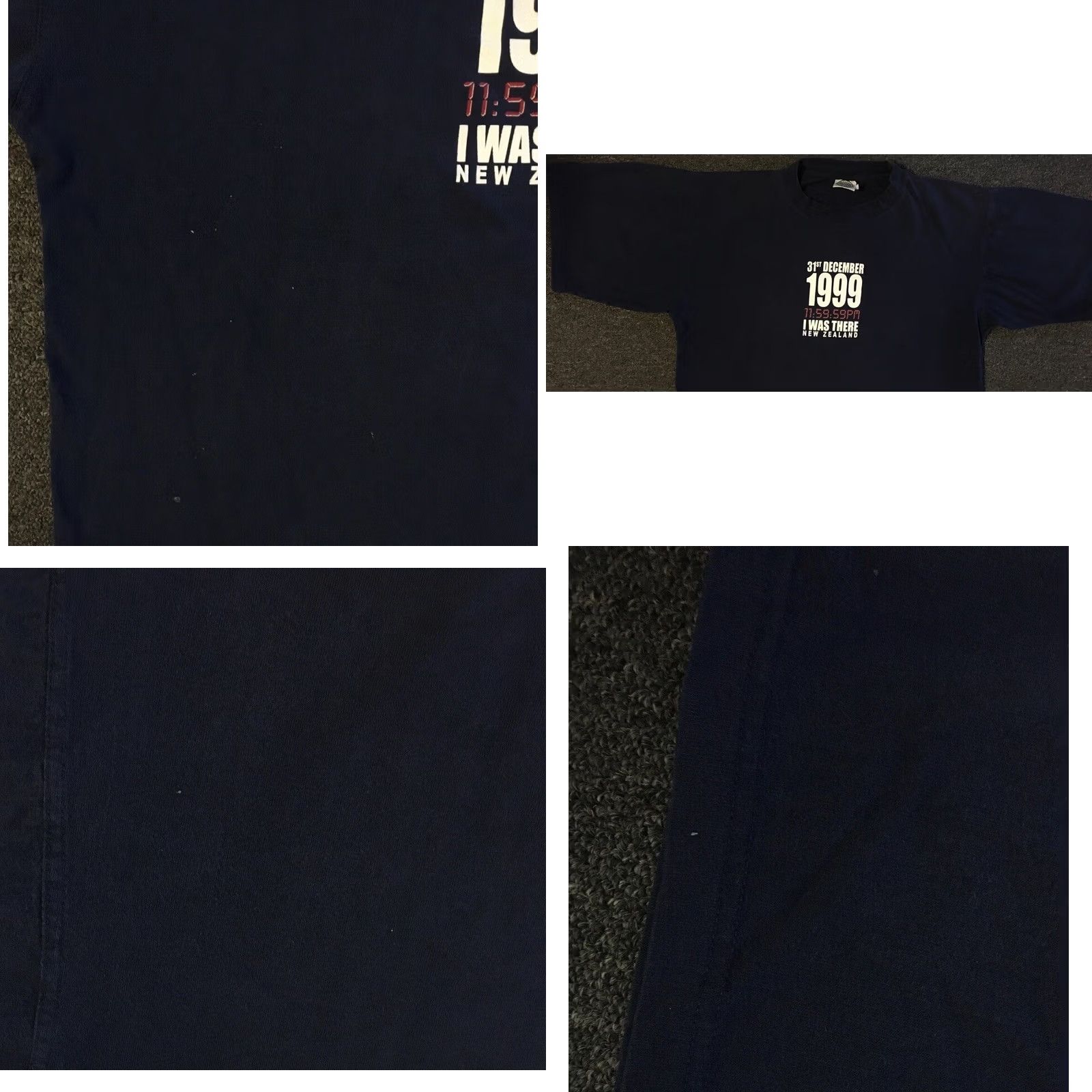 Vintage VINTAGE Y2K New Zealand Millennium I Was There Faded Distressed Shirt XL Blue Men T-Shirt 90s Grunge USA Rock Punk Retro LogO Nike? Size US XL / EU 56 / 4 - 8 Thumbnail