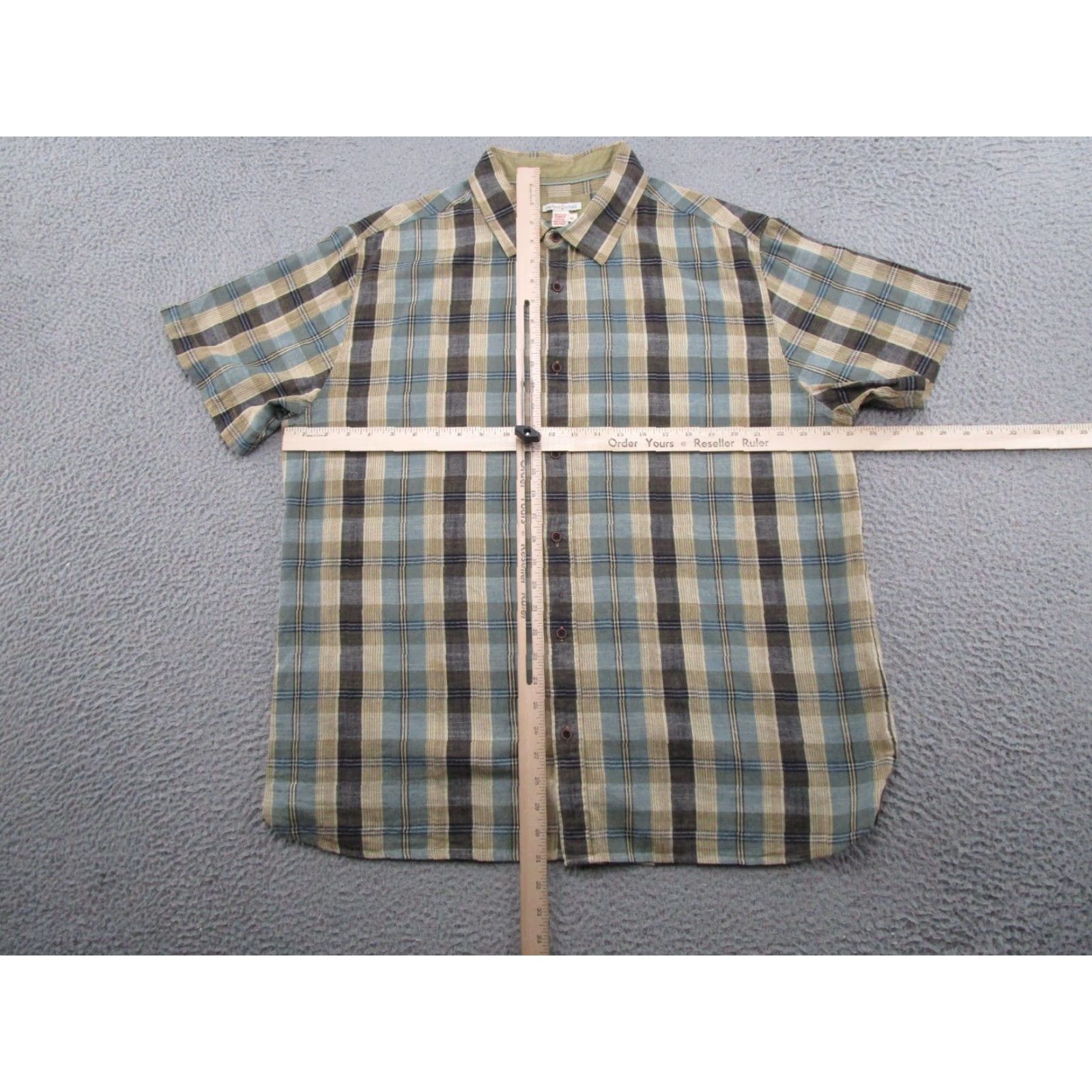 Carbon VINTAGE Carbon 2 Cobalt Men’s XL Button Up Shirt Plaid 100% Cotton Casual Work EUC Size US XL / EU 56 / 4 - 3 Thumbnail