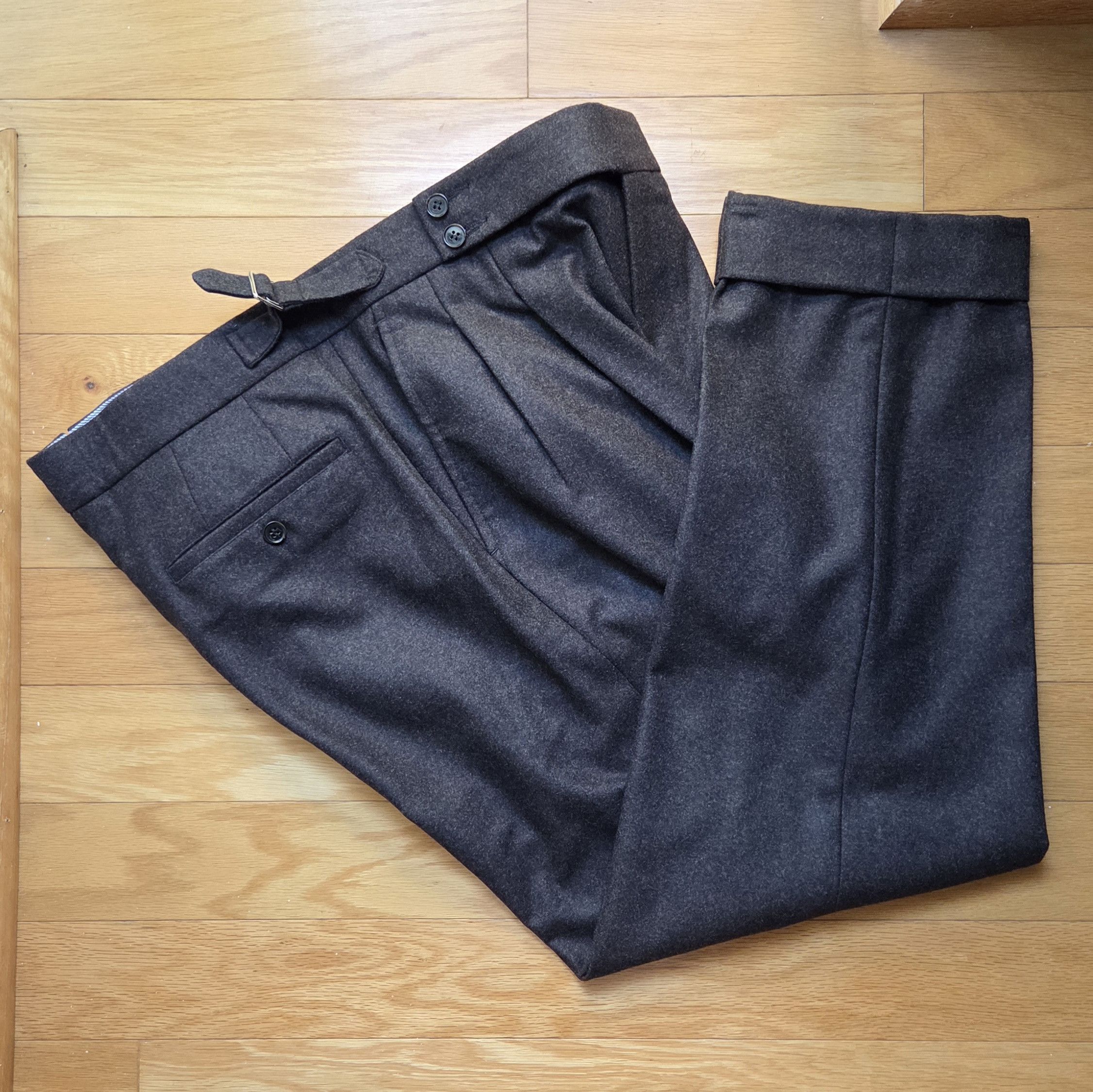 Other Benevento brown wool flannel trousers Size US 36 / EU 52 - 1 Thumbnail