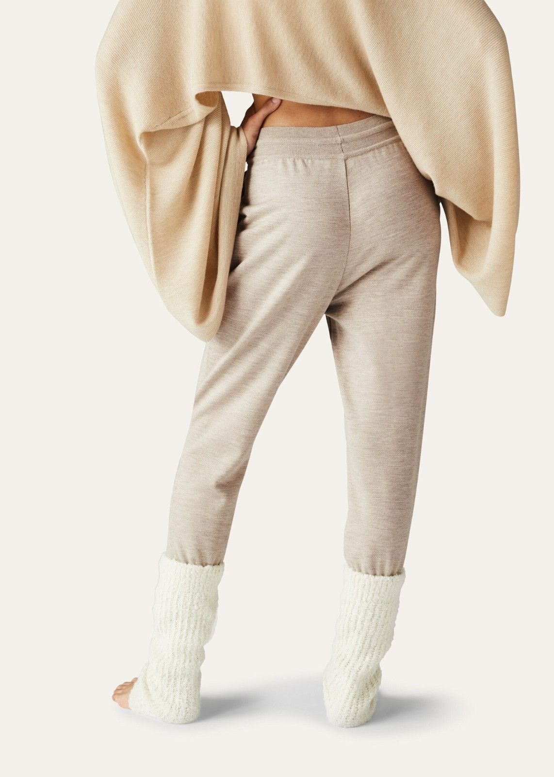 Loro Piana o1srvl11e1125 FAN1852 Cocooning AF Pant in Light Beige Size 25" / US 0 / IT 36 - 5 Thumbnail