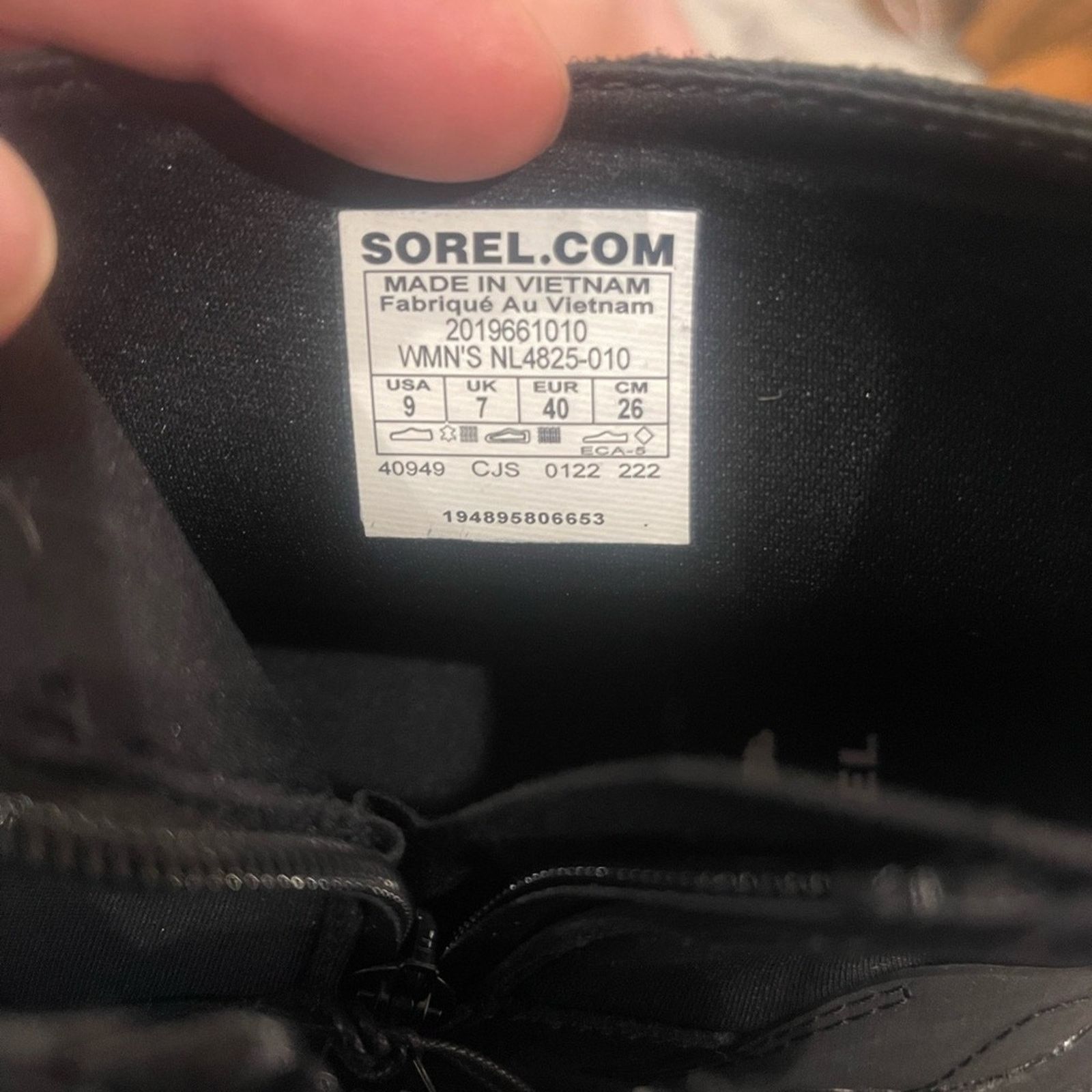 SOREL Sorel Black Sneakers with Stretchy Slip-On Design Size US 9 / EU 42 - 7 Thumbnail