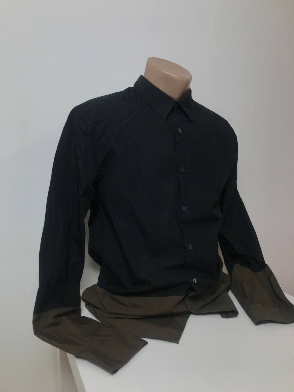 Paul Smith Men's Shirt Paul Smith Flannel Size L Black Brawn Size US L / EU 52-54 / 3 - 6 Thumbnail