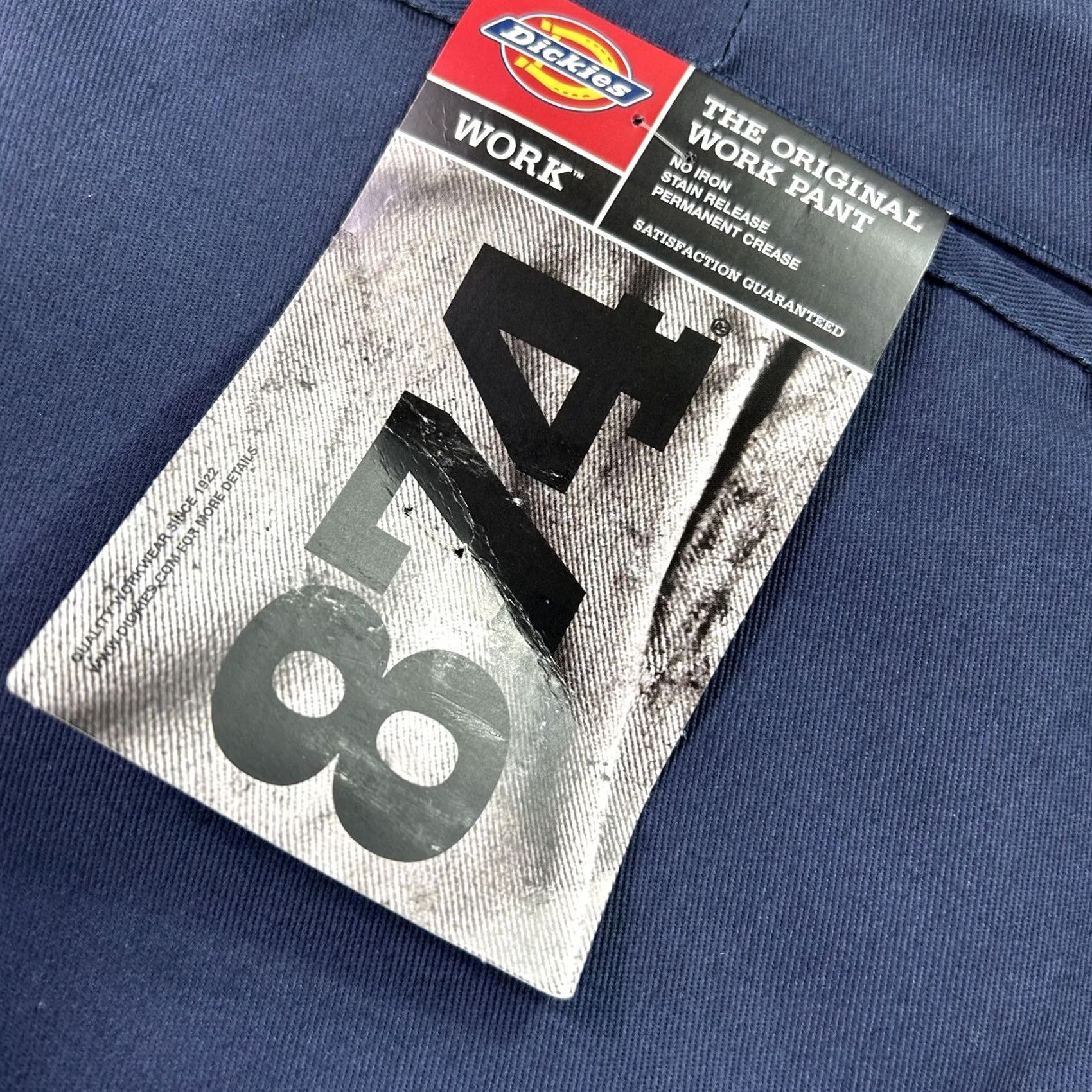 Dickies Dickies 874 Work Pants Mens 50x32 Blue Chino Straight Big & Tall NWT Ultimate Workwear Pants Mens Size US 34 / EU 50 - 3 Thumbnail