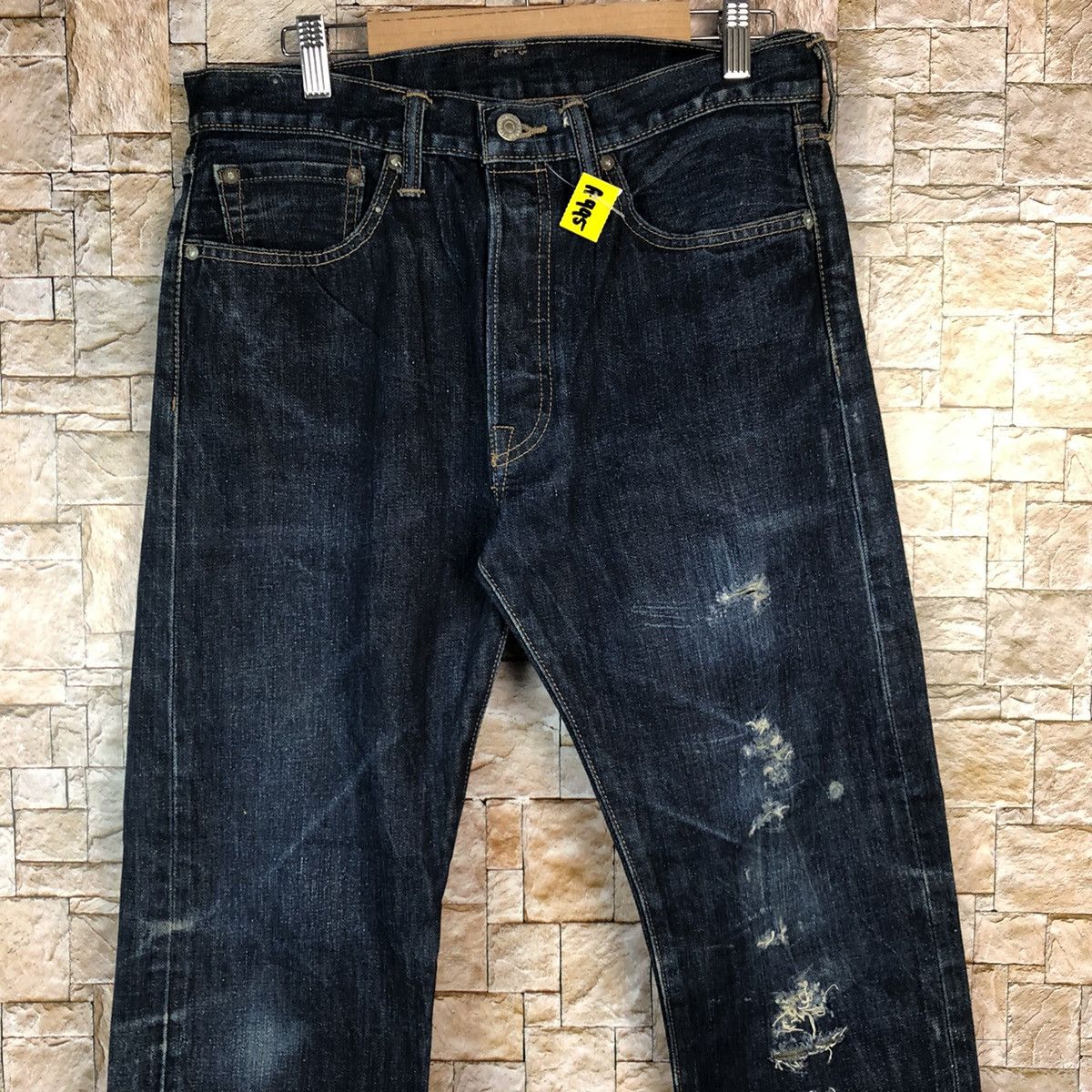 Levi's Levis Blue Distressed ripped jeans Denim #A995 Size US 31 - 5 Thumbnail