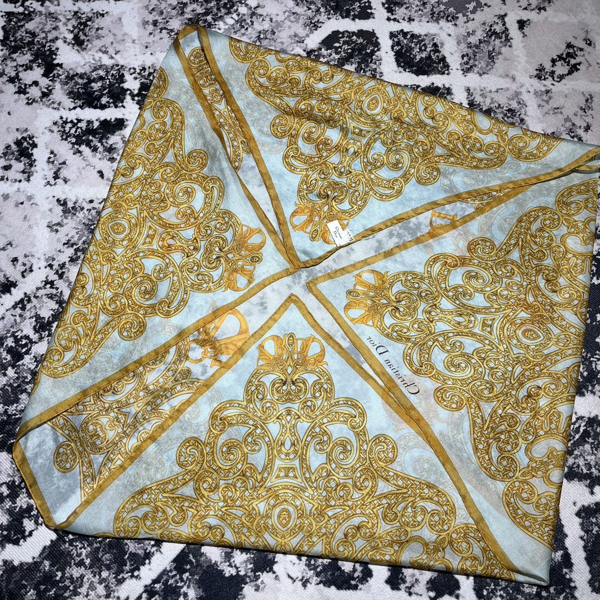 Christian Dior Monsieur Christian Dior Silk Scarf Size ONE SIZE - 8 Thumbnail